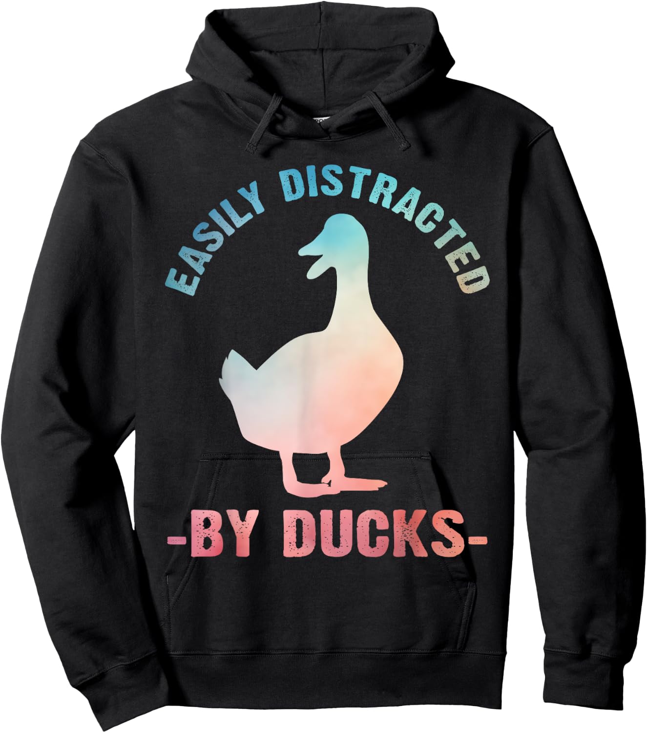 Cute Duck Design Women Aquatic Bird Duck Lovers Hoodie - Hoodie | Black