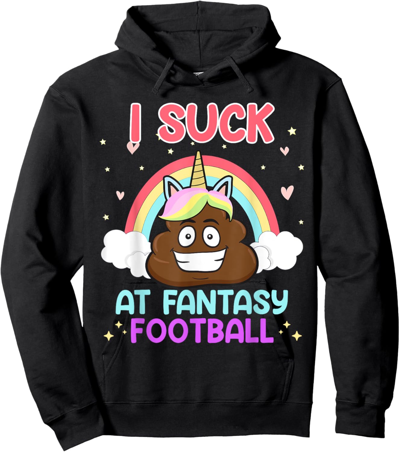 I suck at Fantasy Football Hoodie - Hoodie | Black