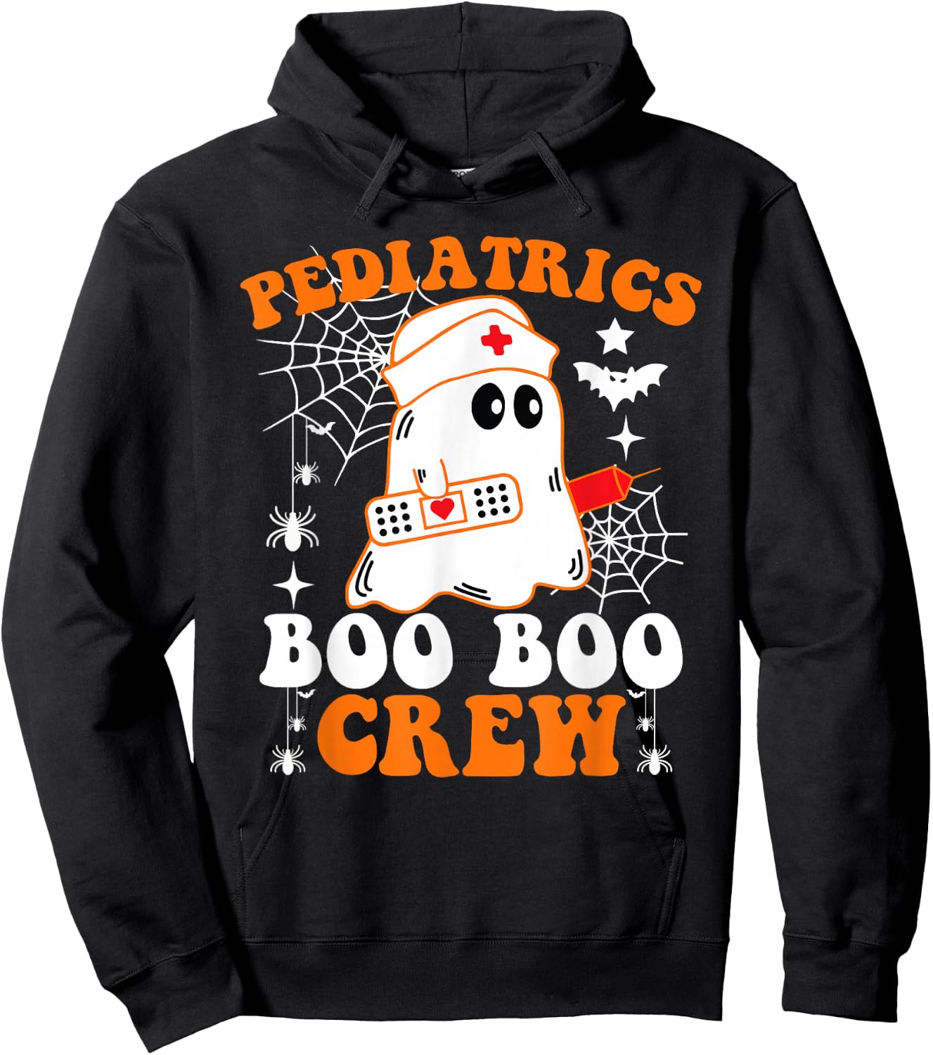 Pediatrics Boo Boo Crew Shirt Funny Nurse Ghost Halloween Hoodie - Hoodie | Black