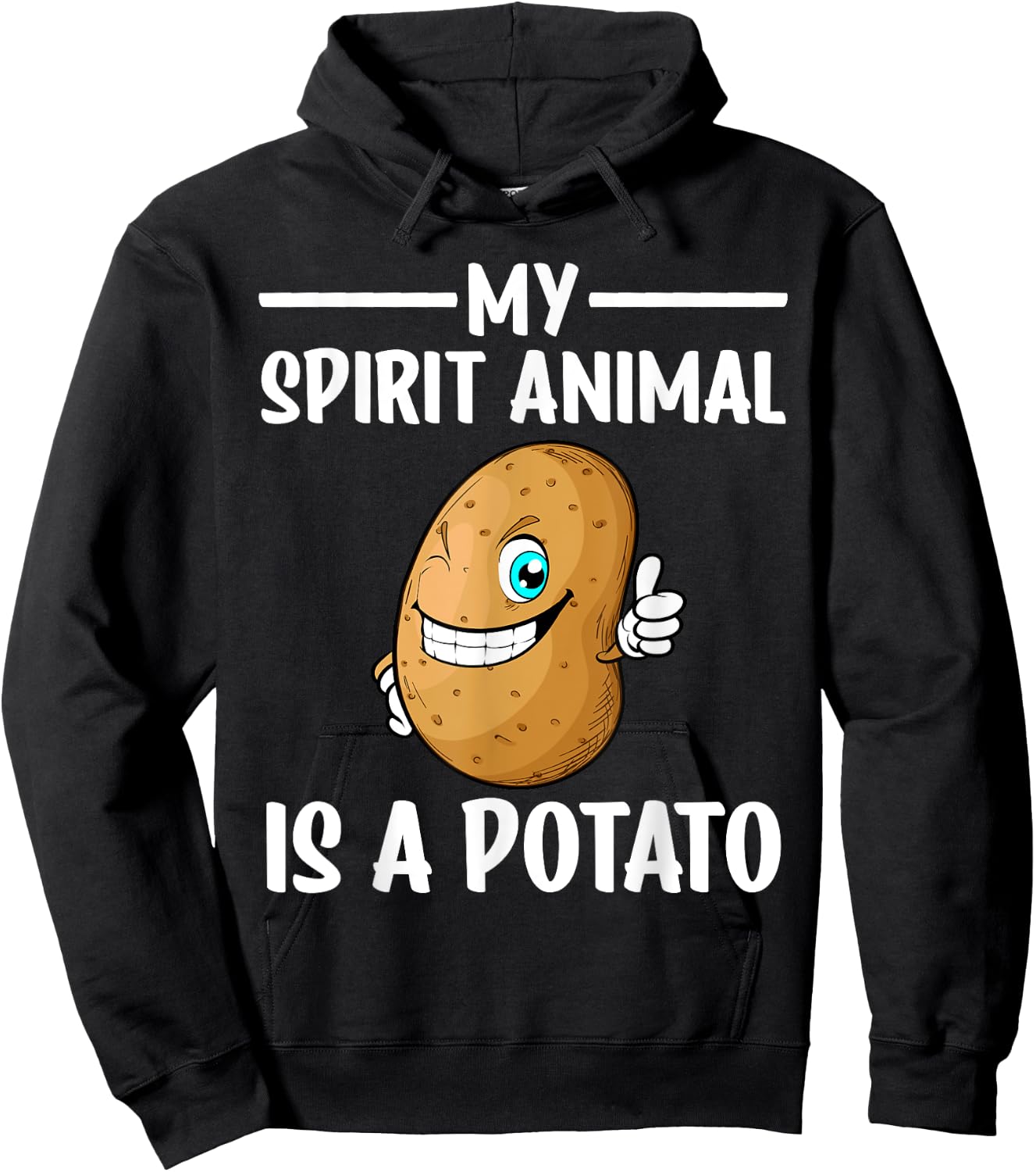 Funny Potato Design Women Kids Potatoes Lover Hoodie - Hoodie | Black