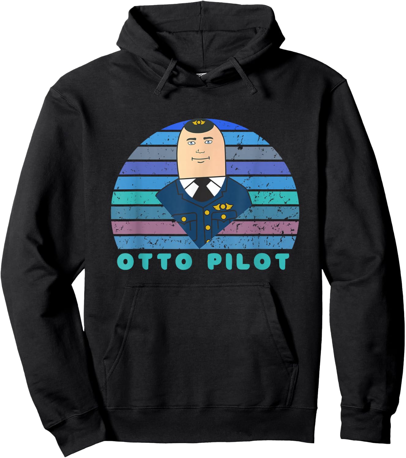 Airplane! Movie Shirt, Classic Cinema, Otto Pilot, Movies Hoodie - Hoodie | Black