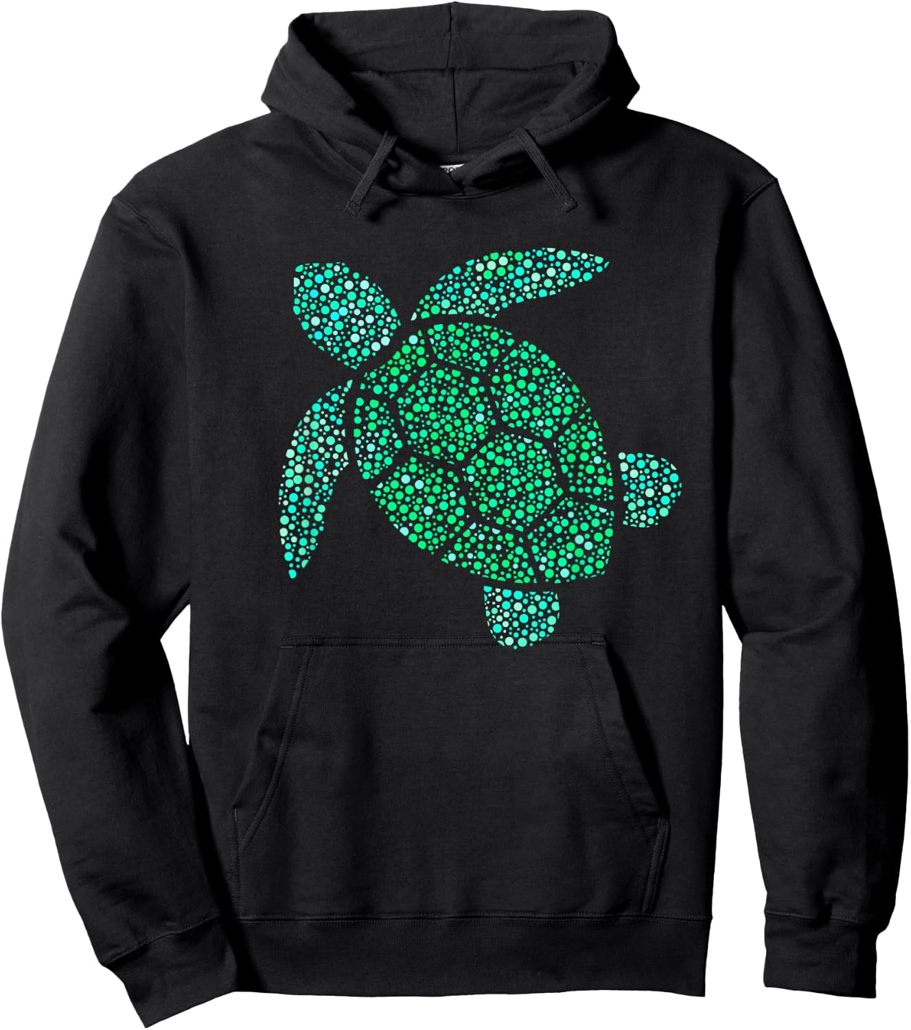 Sea Turtle Green Polka Dot Day 2023 Boys Girls Art Teacher Hoodie - Hoodie | Black