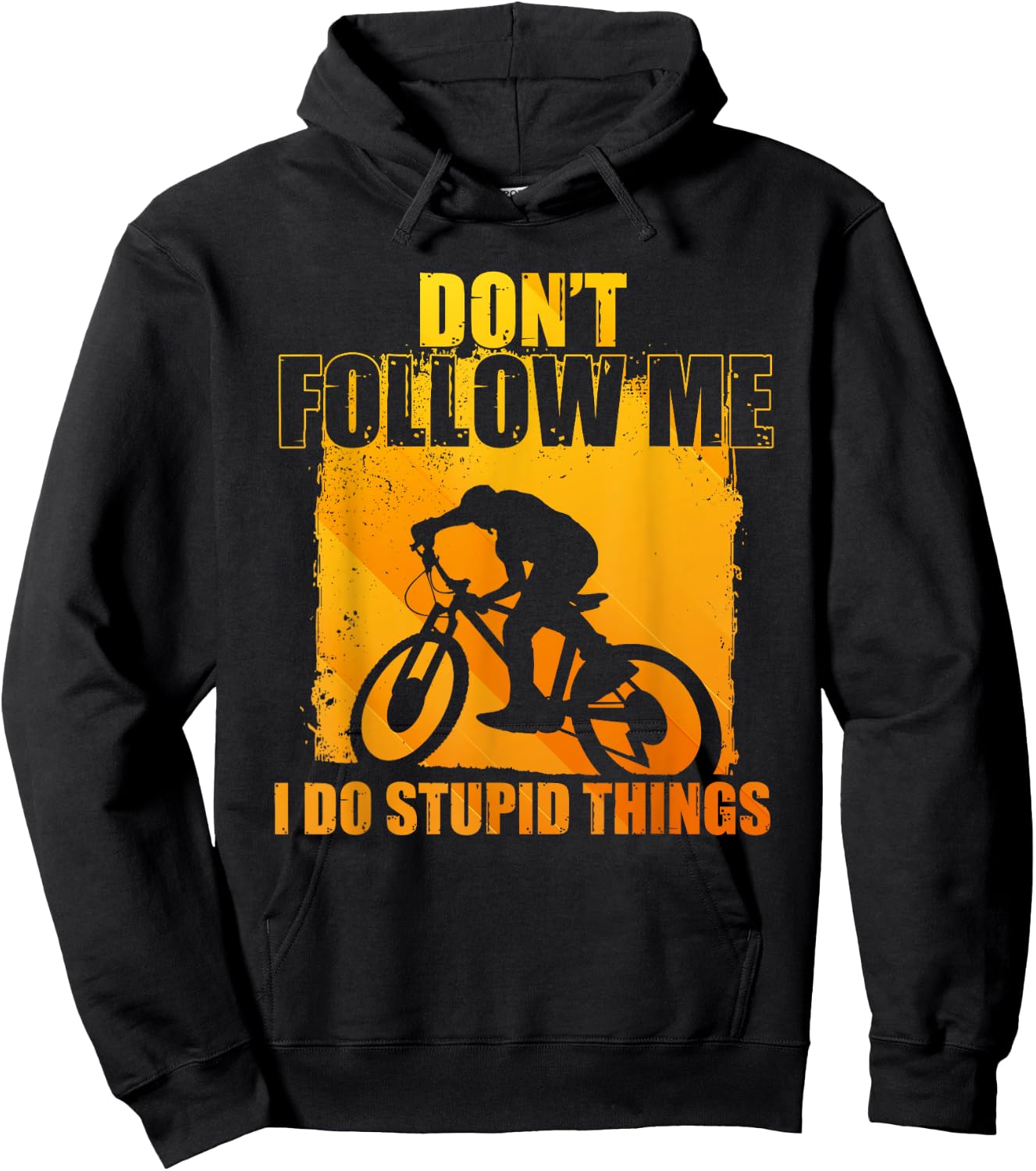 Funny Mountain Biking Art Women Cycling Downhill MTB Hoodie - Hoodie | Black