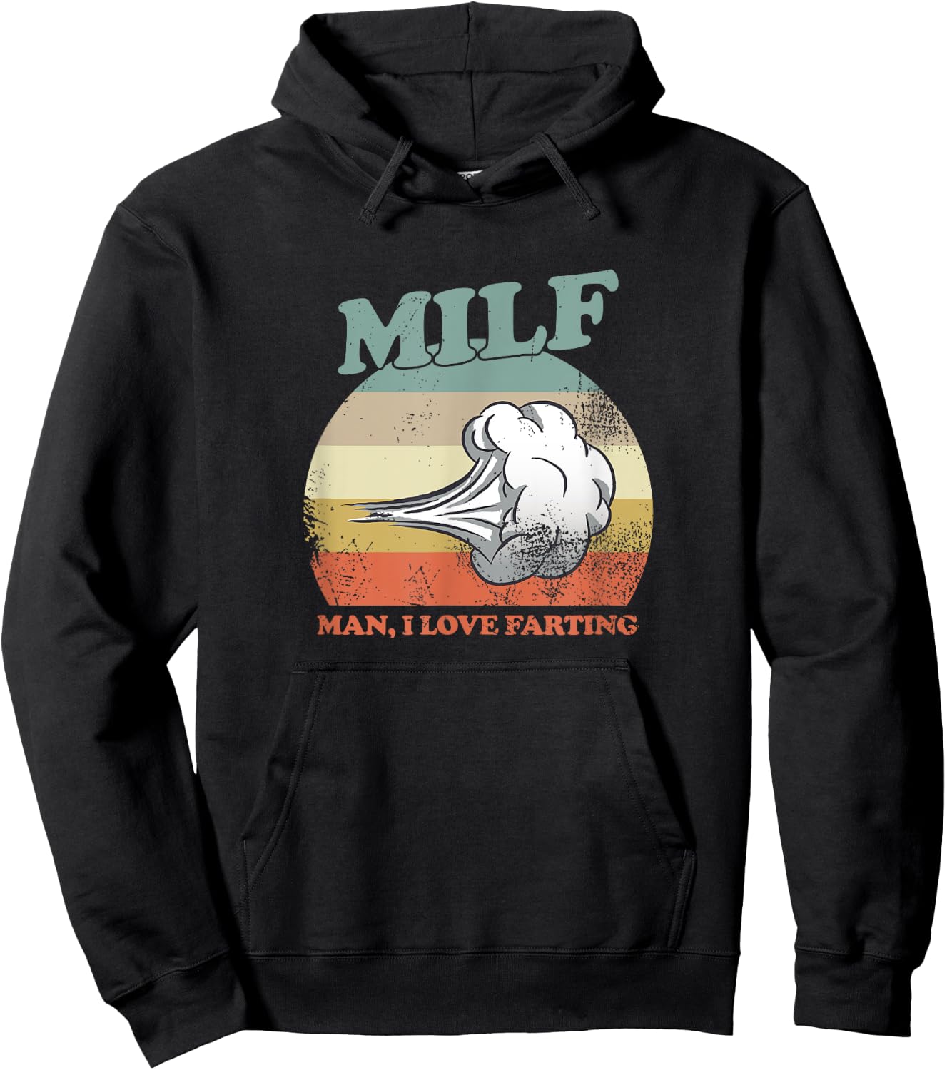 Man I Love Farting | Man I Love Farting M.I.L.F Hoodie - Hoodie | Black