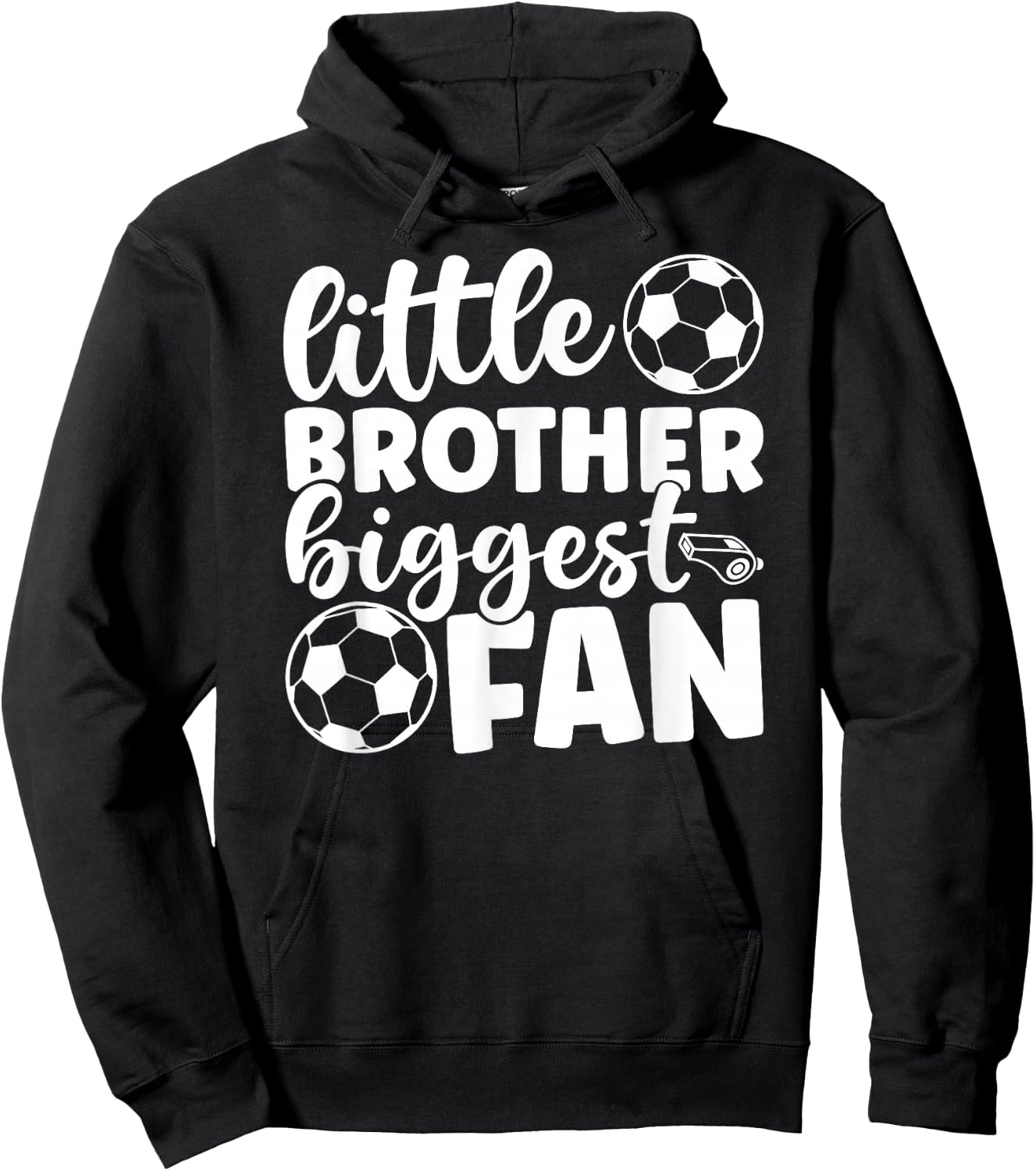 Little Brother Soccer Brother Of A Soccer Player Soccer Bro Hoodie - Hoodie | Black