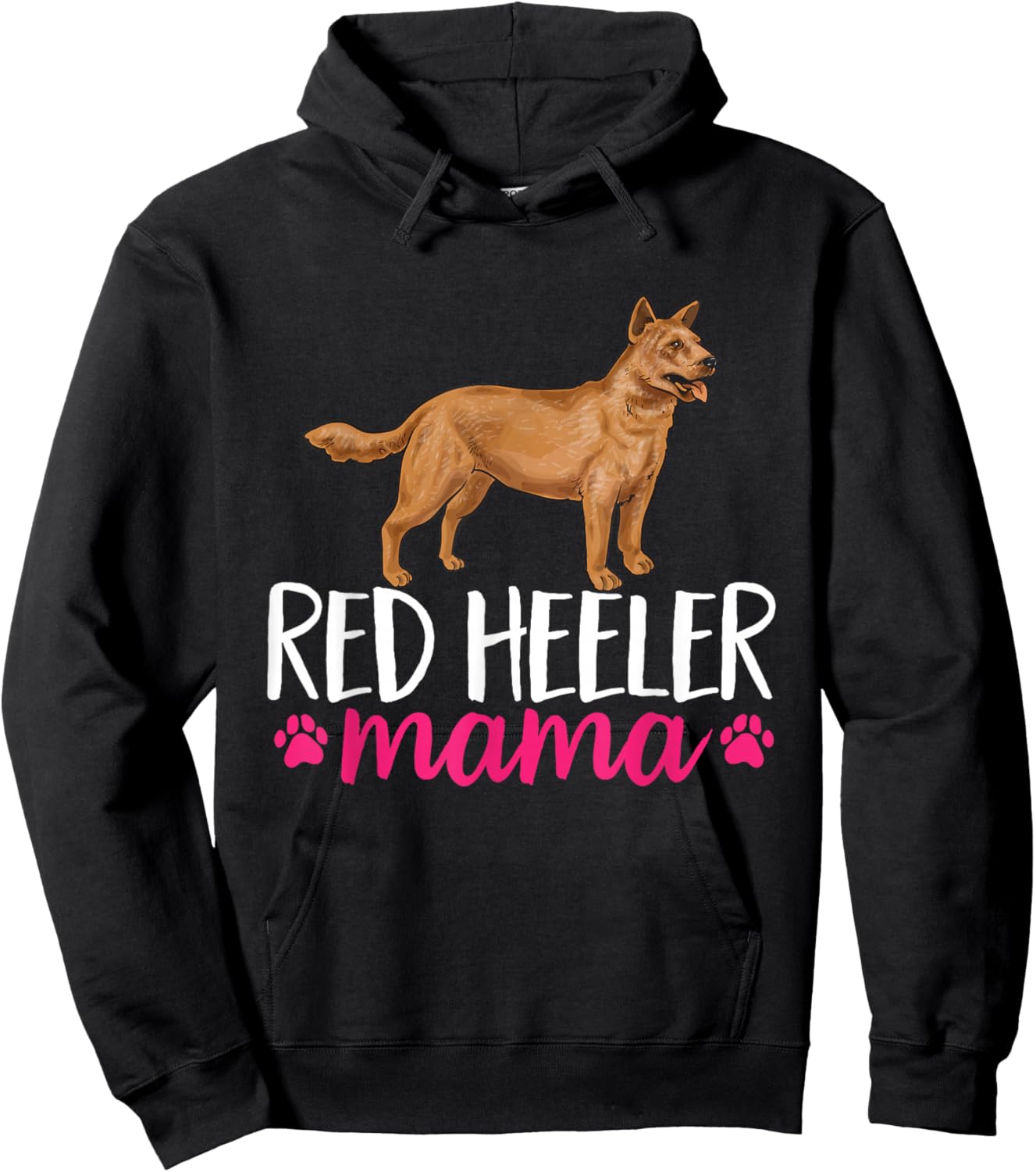 Red Heeler Mama Australian Cattle Dog Mom Women Hoodie - Hoodie | Black