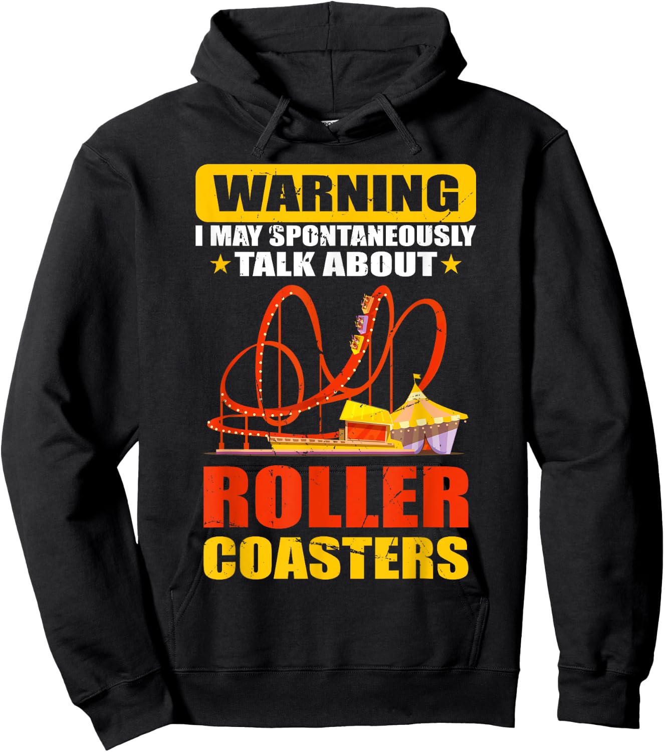 Roller Coaster Designs | Roller Coaster Loving Peoples Hoodie - Hoodie | Black
