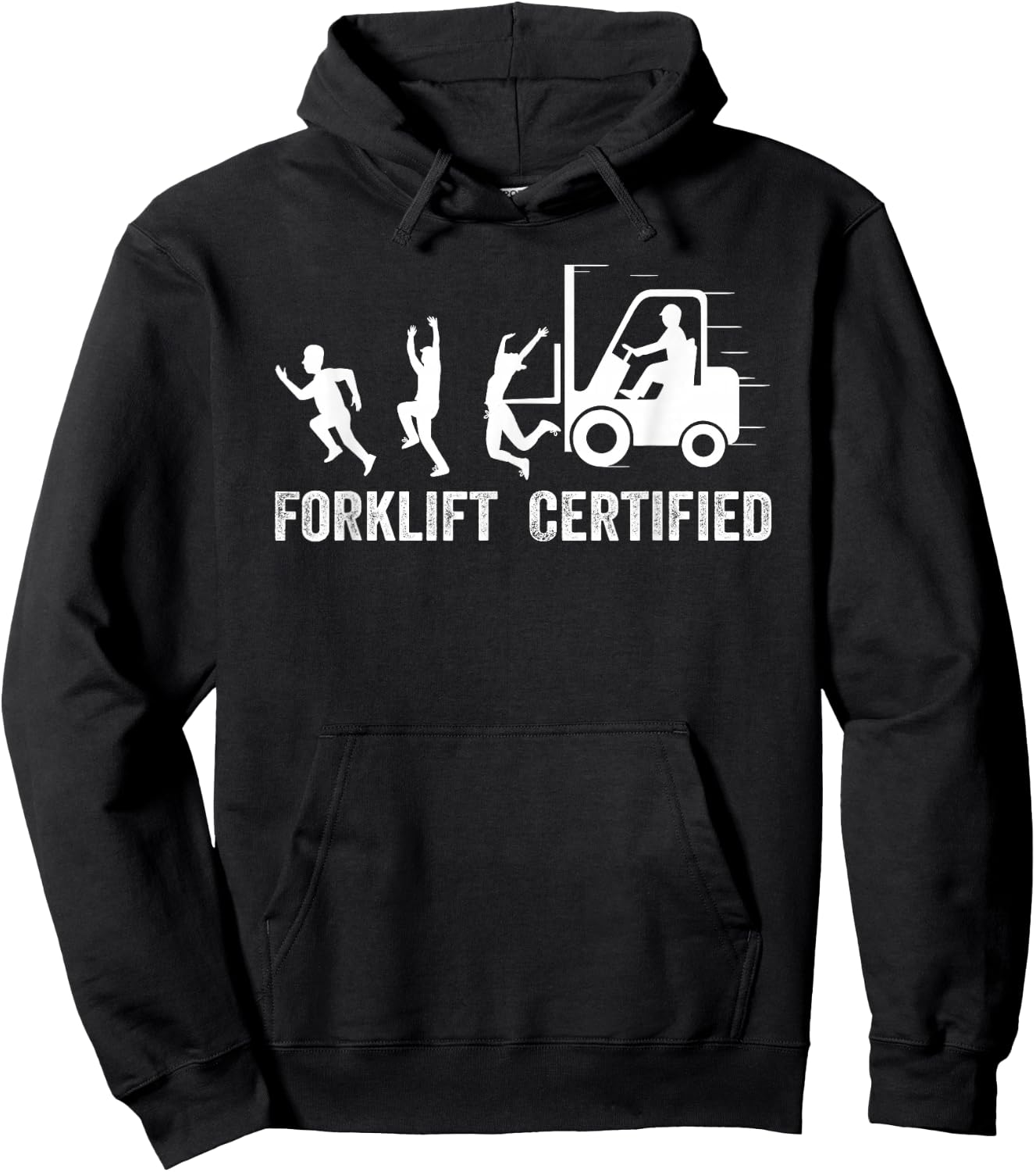 Funny Forklift Driver Operator Forklift Certified Forklift Hoodie - Hoodie | Black
