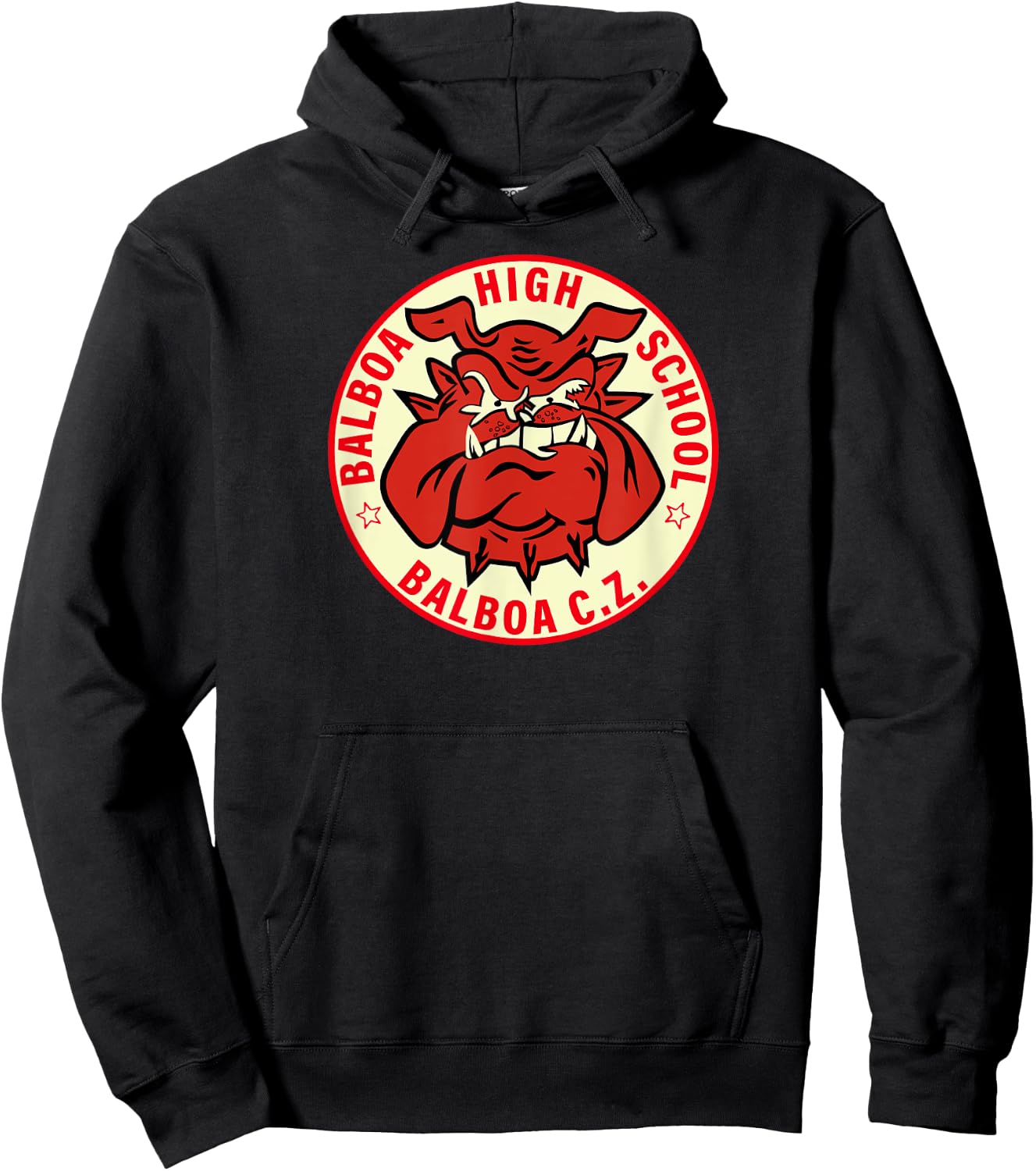 Balboa High School former Panama Canal Zone Bulldog Mascot Women Hoodie - Hoodie | Black