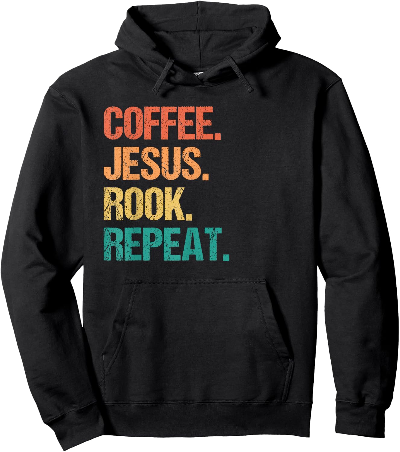 Coffee Jesus Rook Card Game Player Hoodie - Hoodie | Black