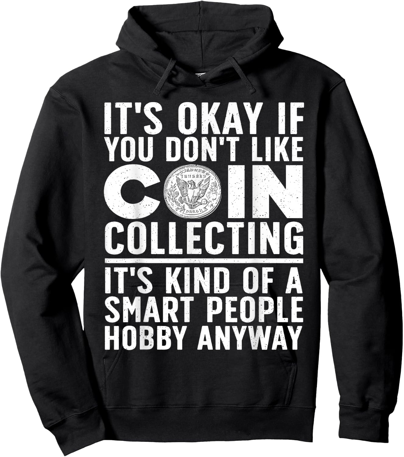 Coin Collecting Art Women Coin Collectors Numismatic Hoodie - Hoodie | Black
