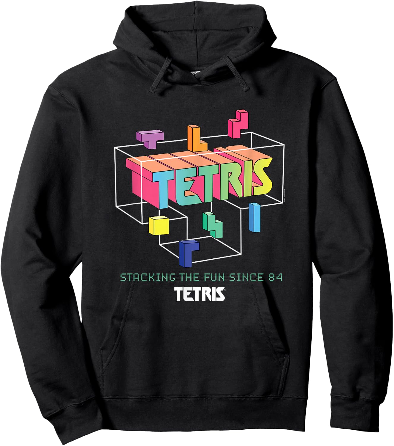 Tetris Stacking the Fun Since '84 Hoodie - Hoodie | Black
