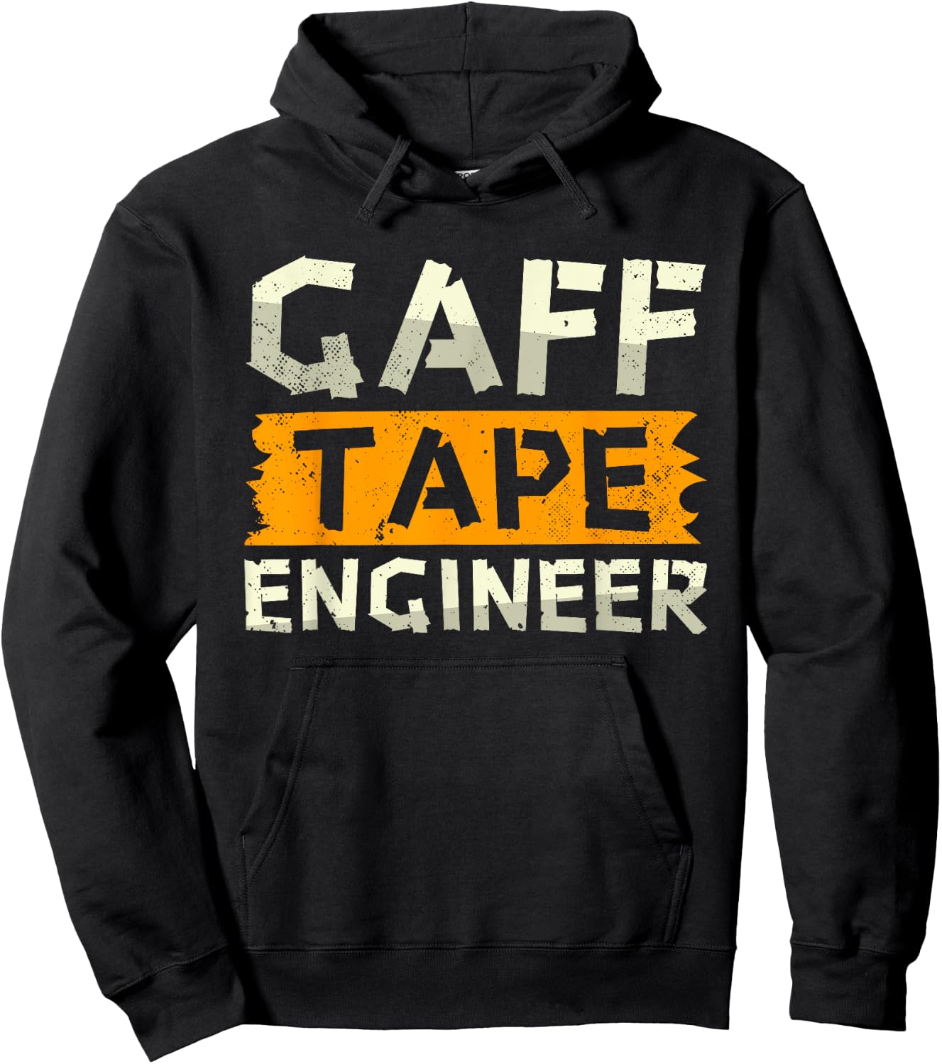 Funny Gaff Tape Engineer | Camera Cloth Tapes | Gaffer Tape Hoodie - Hoodie | Black