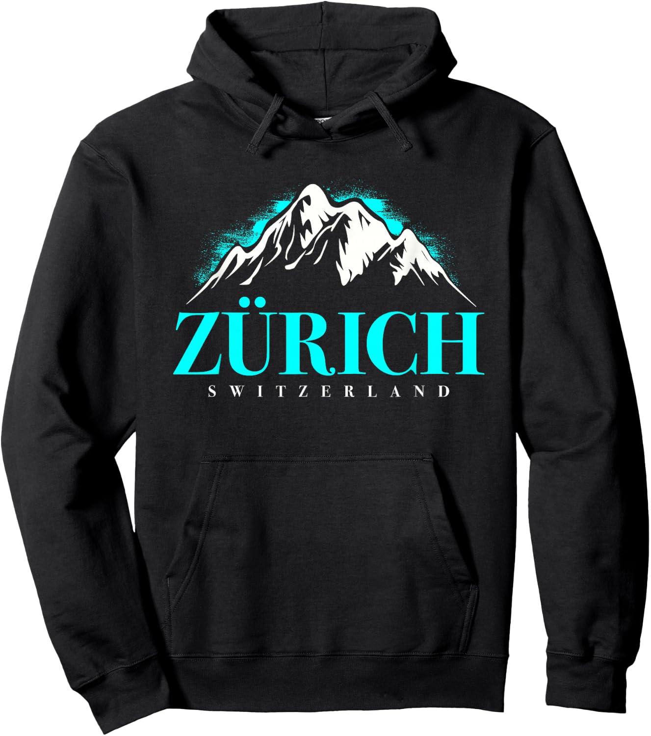 Swiss Alps Zurich Switzerland Hoodie - Hoodie | Black