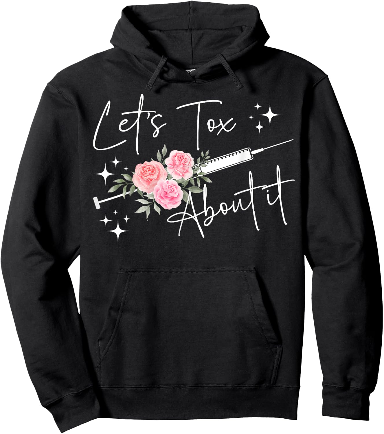 Let's Tox About It Nurse Injector Aesthetic Nurse Injector Hoodie - Hoodie | Black