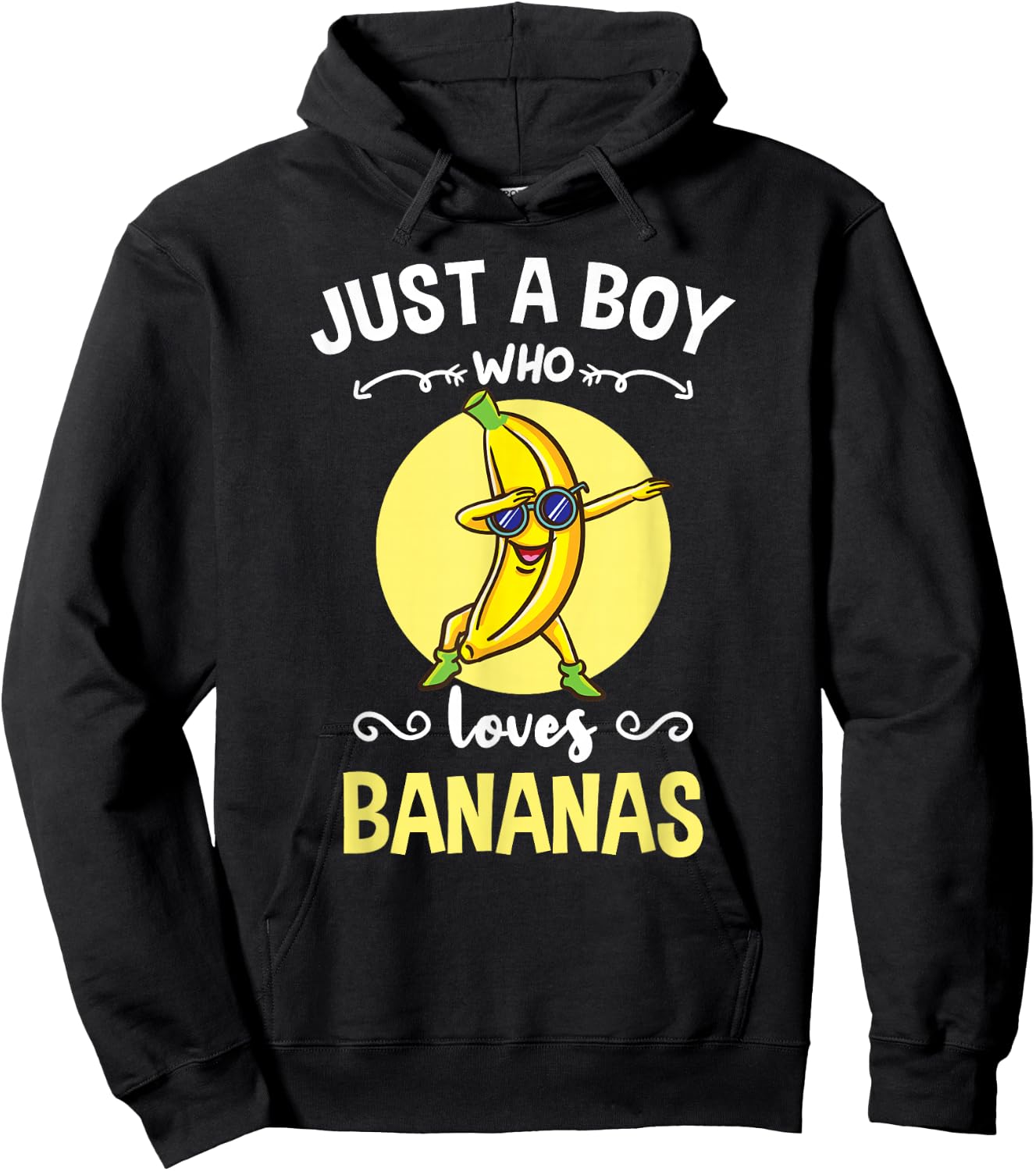 Just A Boy Who Loves Bananas Hoodie - Hoodie | Black