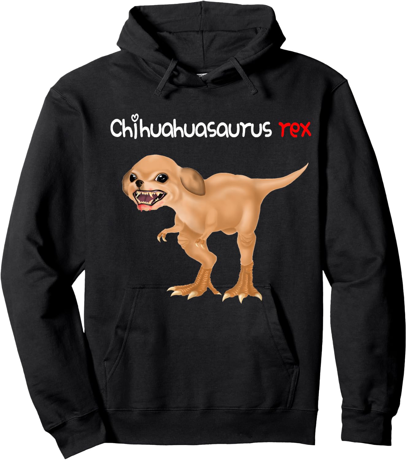 Chihuahua Shirts Chihuahuasaurus Rex Hoodie - Hoodie | Black