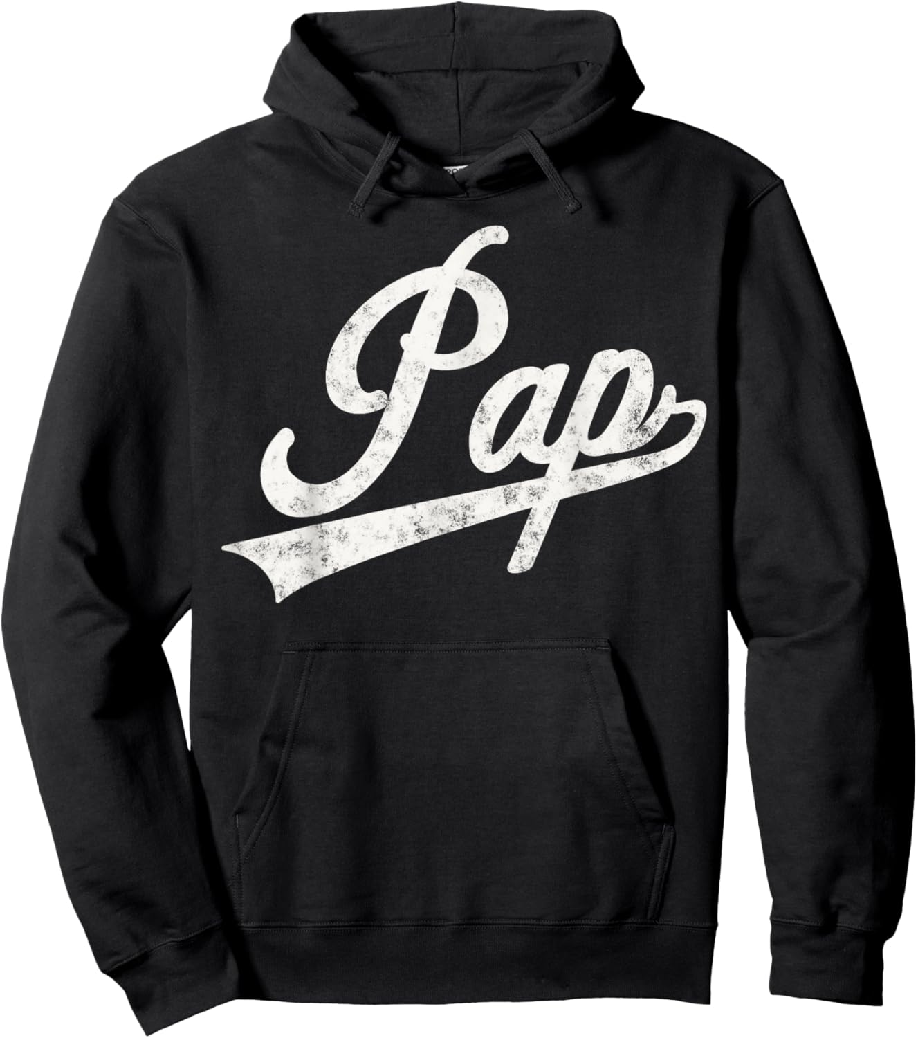 Pap Vintage Retro Style Father’s day Gift Pap Grandpa Hoodie - Hoodie | Black