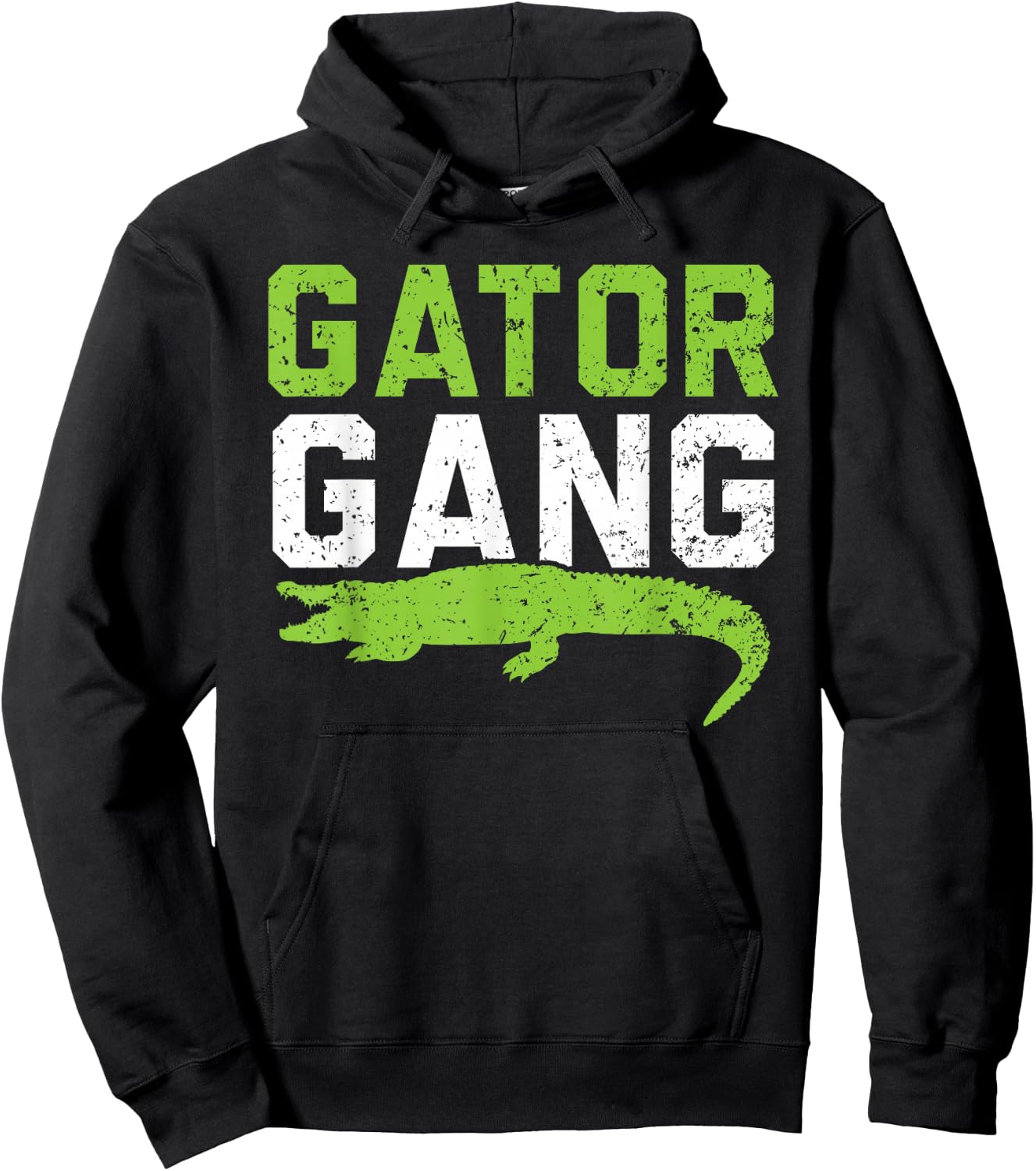 Gator Gang Alligator Heartbeat Zookeeper Crocodile Lover Hoodie - Hoodie | Black