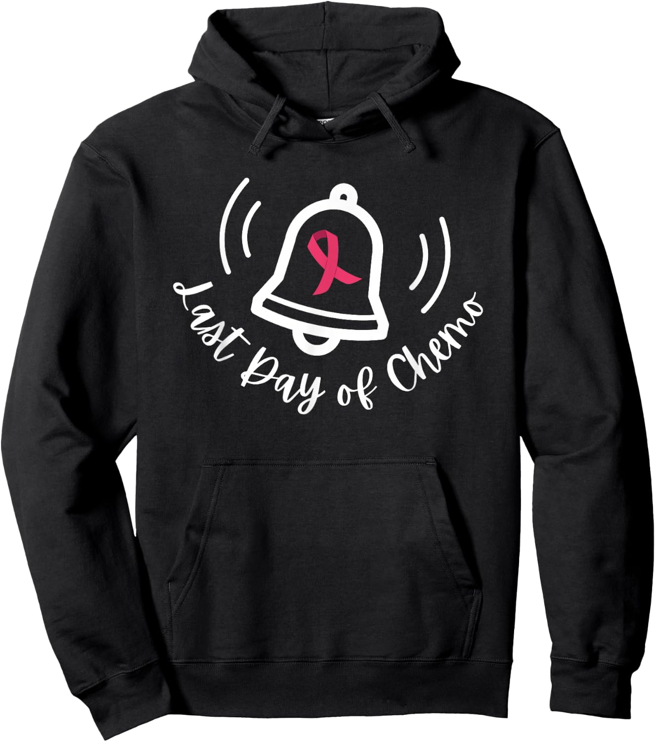 Last Day of Chemo Ring The Bell Cancer Awareness Survivor Hoodie - Hoodie | Black