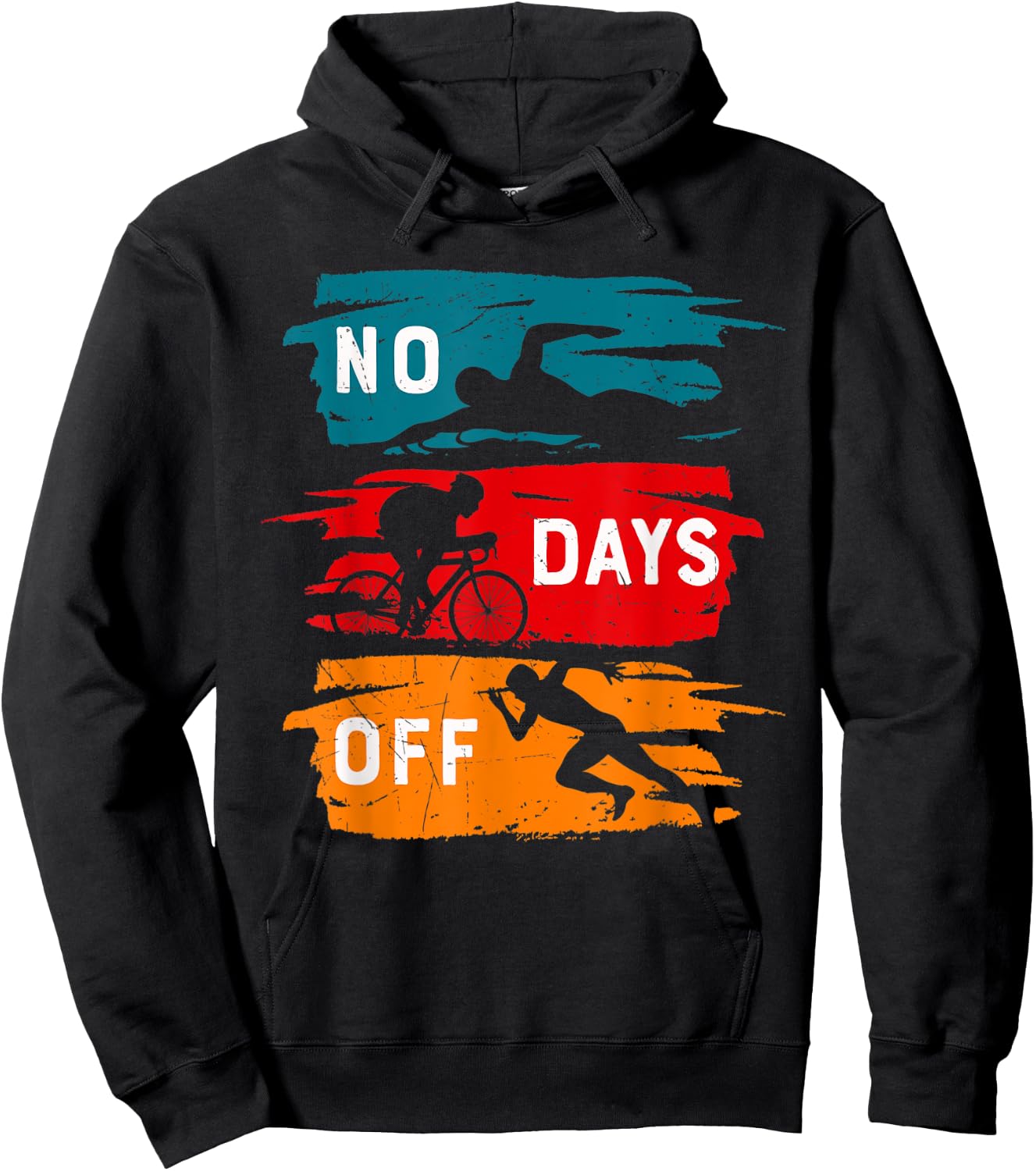 Positive Motivational Sports Quote Swimming Inspiration Hoodie - Hoodie | Black