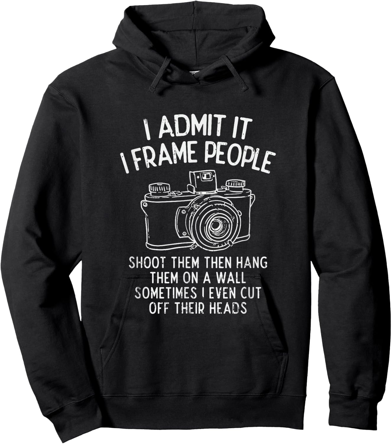 Photography Quote Horror Scary Halloween Retro Photographer Hoodie - Hoodie | Black