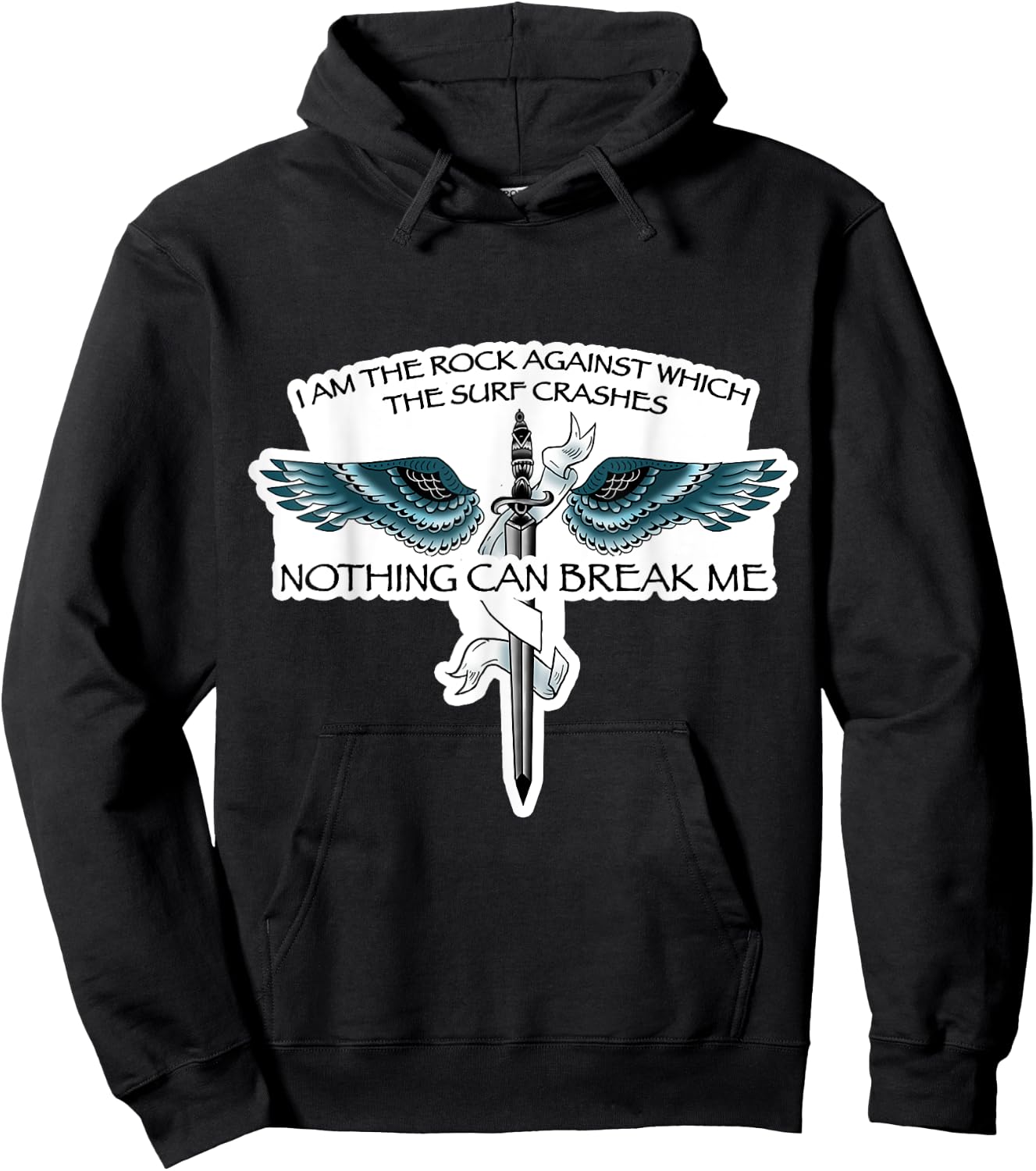 Valkyrie ACOSF Designed Quotes "Nothing-can-break-me" Hoodie - Hoodie | Black