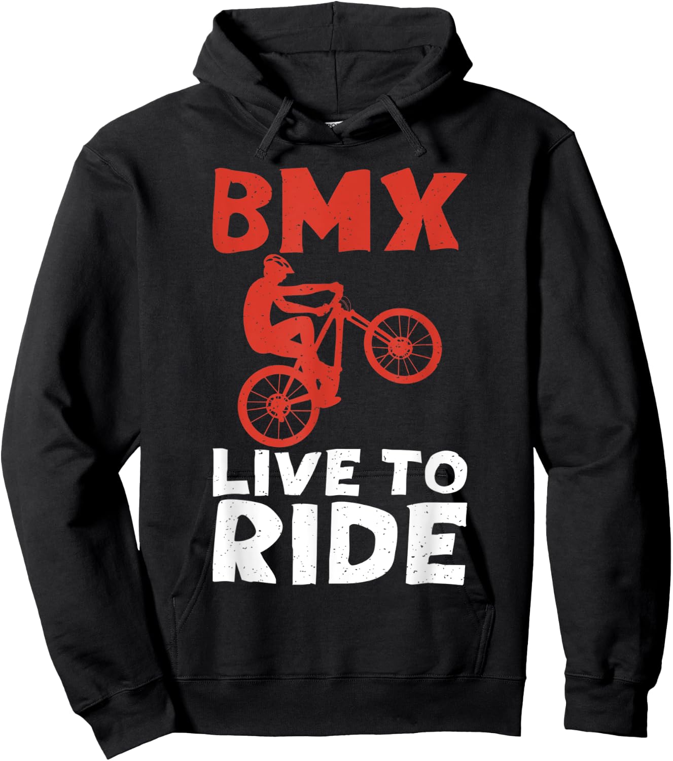 BMX live to ride Bike BMX Rider Hoodie - Hoodie | Black