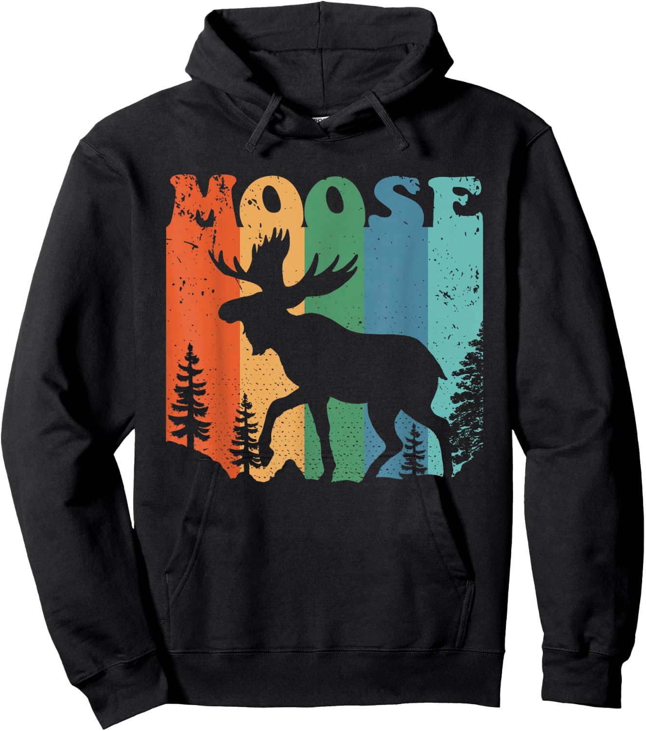 Moose Men Women Kids Hoodie - Hoodie | Black