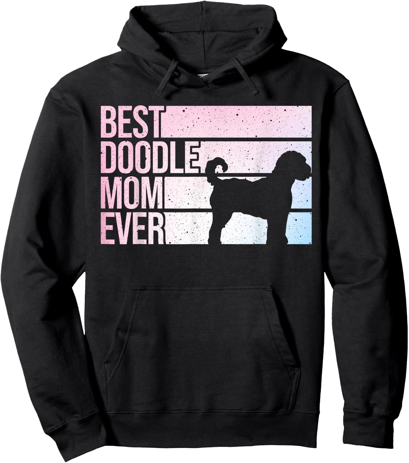 Cool Doodle Mom Art Women Girl Aussiedoodle Goldendoodle Dog Hoodie - Hoodie | Black