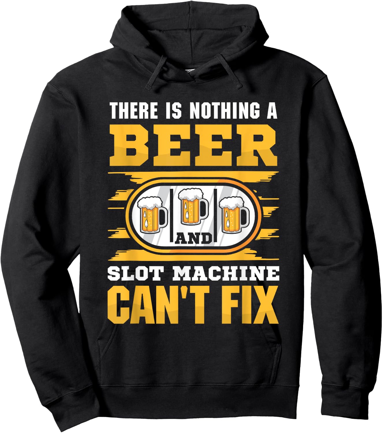 Casino Costume - A beer and Slot Machine Hoodie - Hoodie | Black