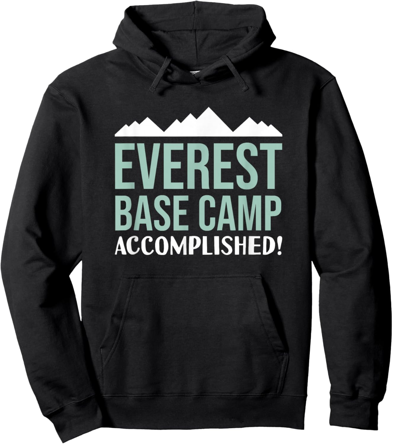 Everest Base Camp Accomplished Hiking Trail Nepal Hoodie - Hoodie | Black
