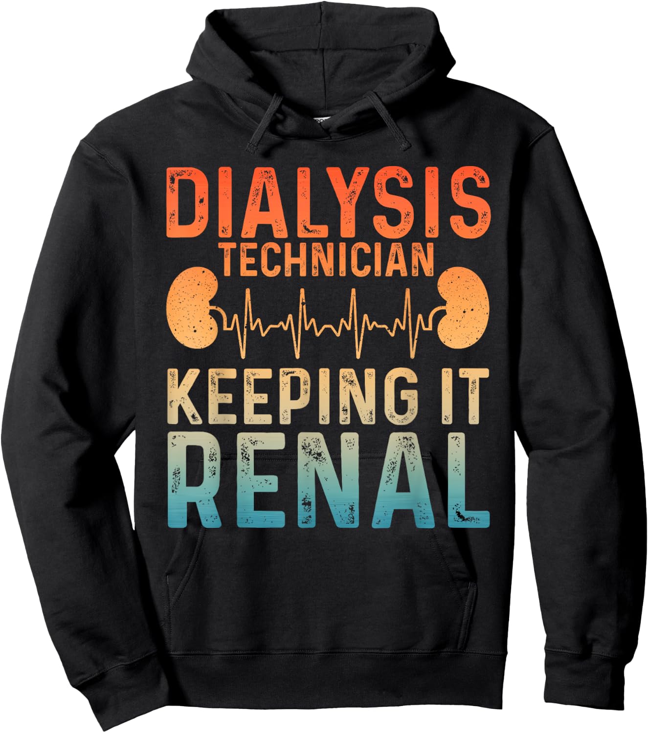 Cool Dialysis Tech Women Renal Hemodialysis Nurses Hoodie - Hoodie | Black