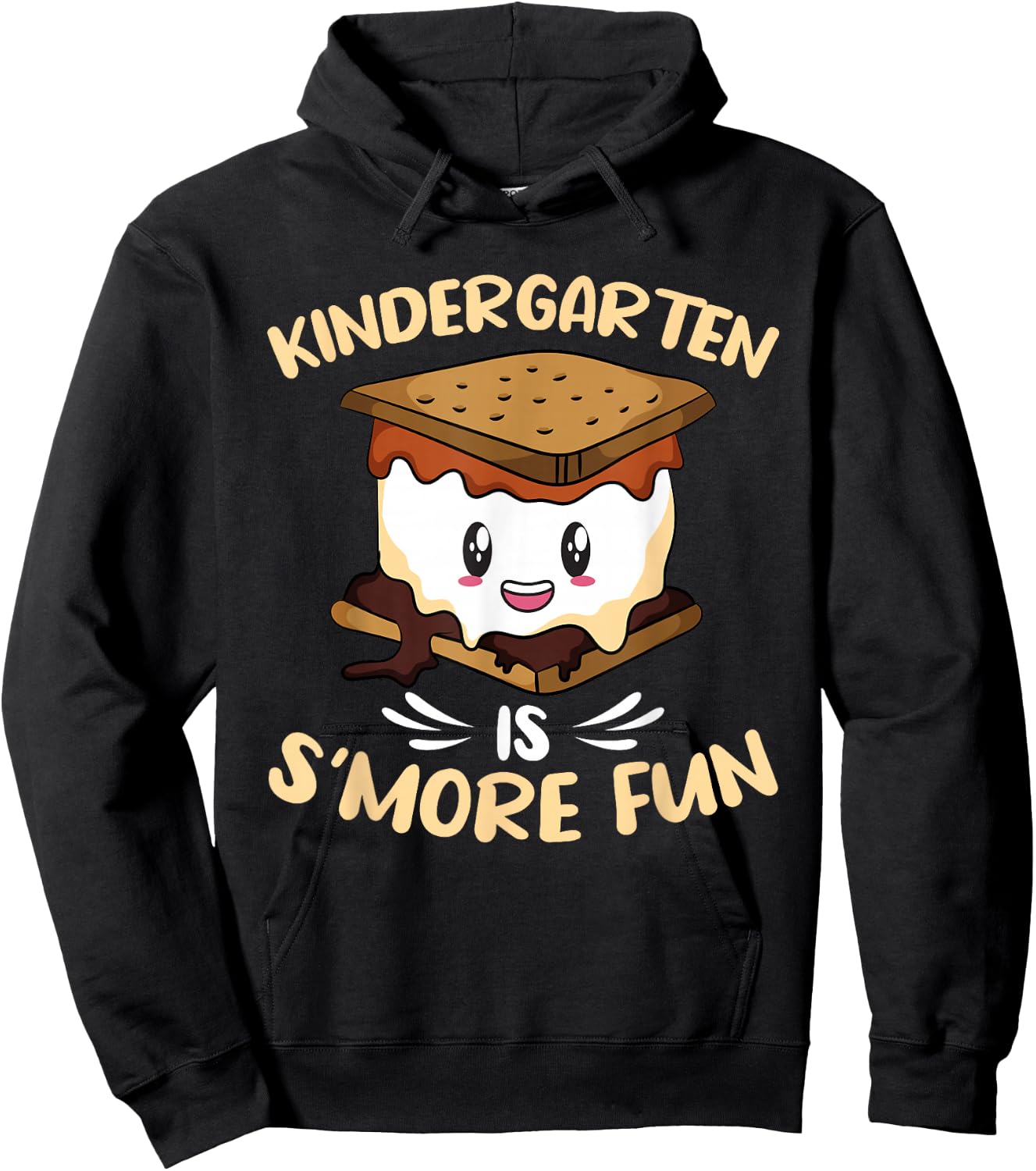 Kindergarten Is S'more Fun Toddler Camping Smores Hoodie - Hoodie | Black