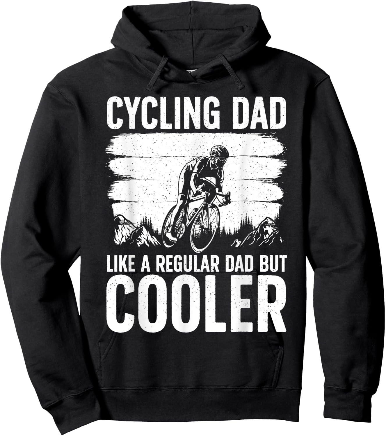 Cool Cycling For Dad Men Bicycling Bikers Bicycle Bike Rider Hoodie - Hoodie | Black