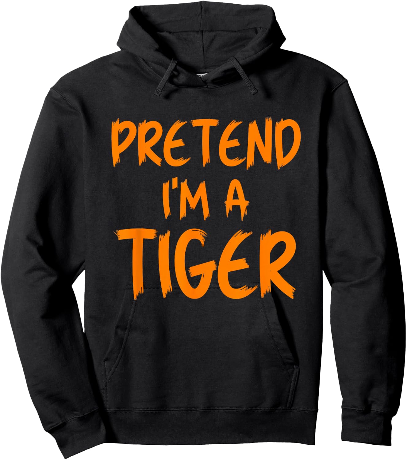 Halloween Pretend I'm A Tiger Costume Funny Lazy Kids Adult Hoodie - Hoodie | Black