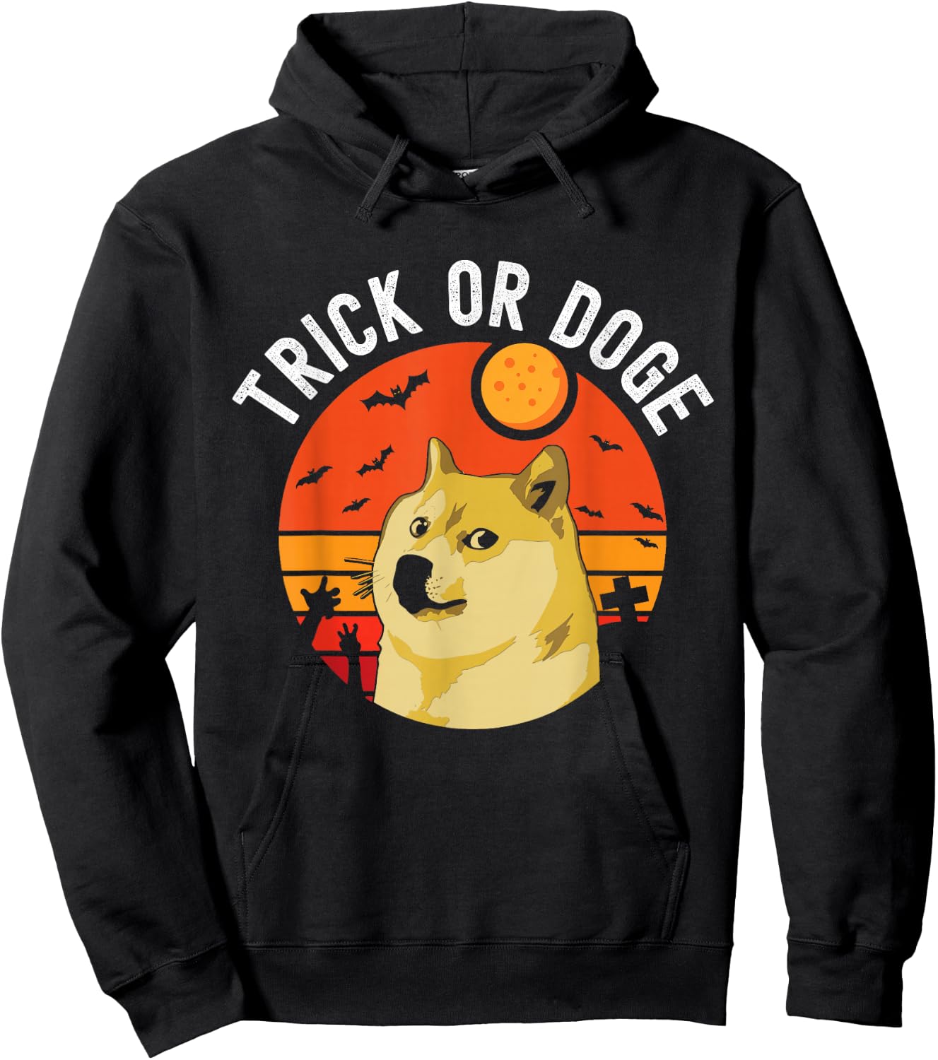 Halloween Doge Shirt Meme Costumes Hoodie - Hoodie | Black