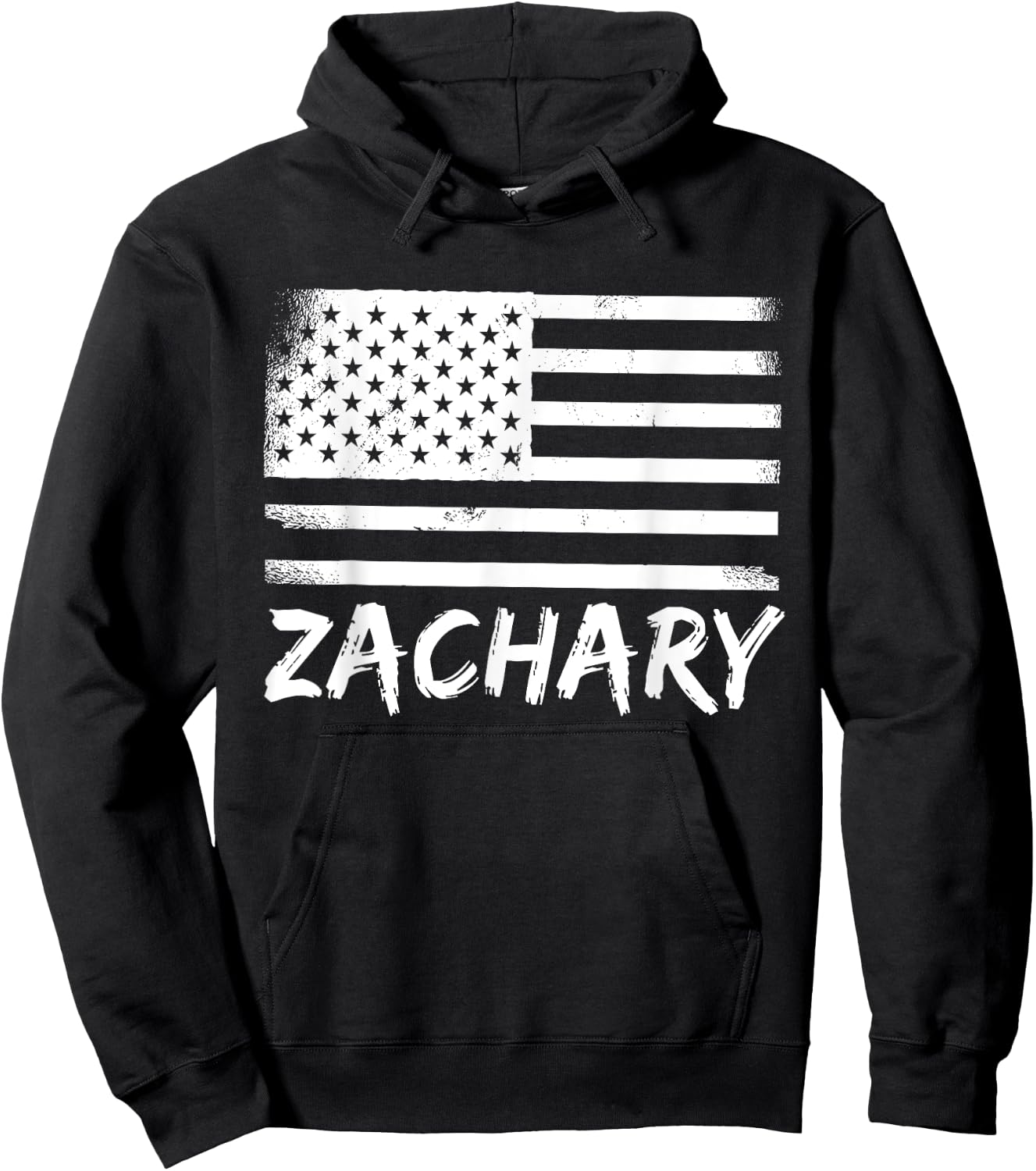 Zachary Citizenship Birthday Personalized Forename Name Hoodie - Hoodie | Black