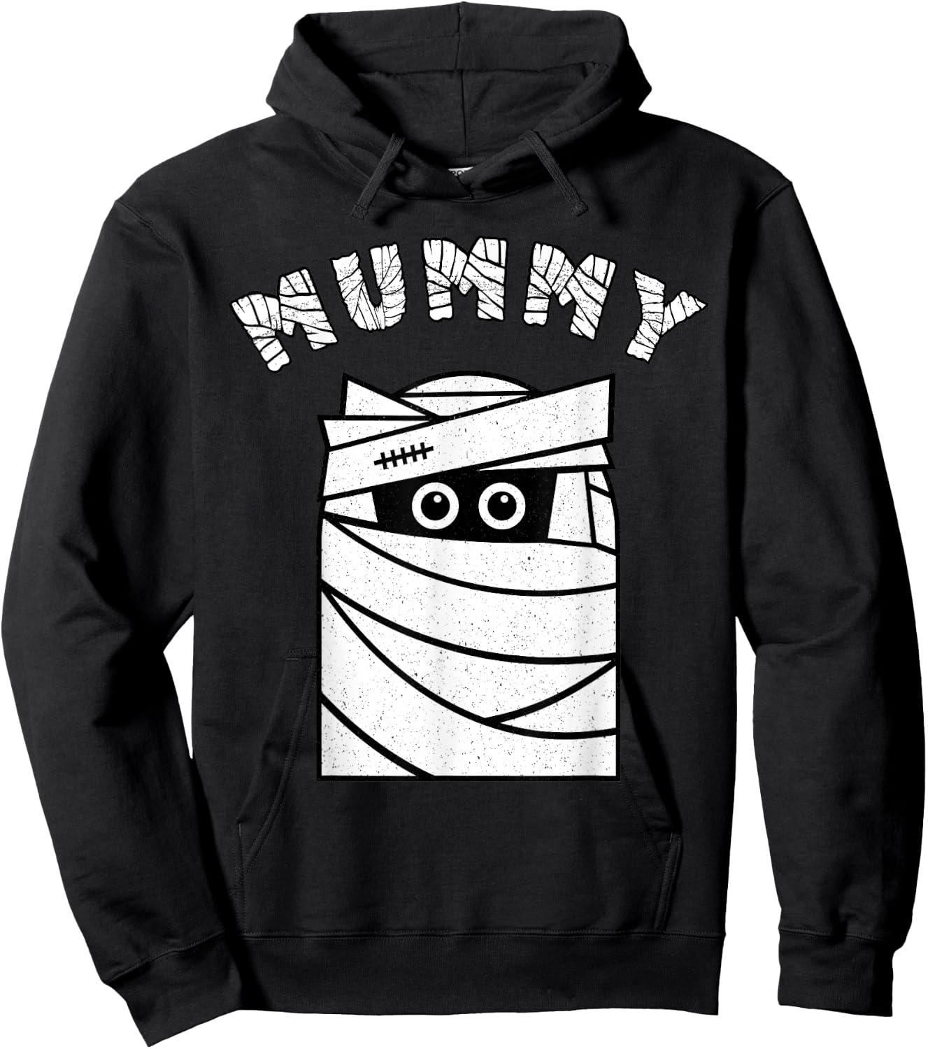 Mummy Ghost Costume Mom Halloween Decor Mummy Bandage Hoodie - Hoodie | Black
