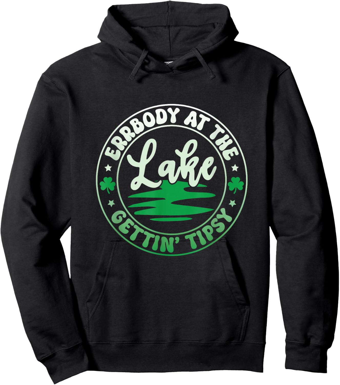 Errbody At The Lake Gettin' Tipsy Lake Life Summer Trendy Hoodie - Hoodie | Black