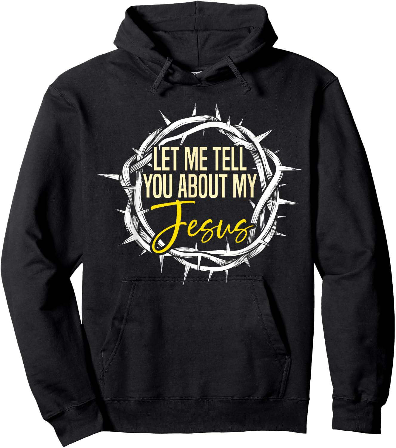 Let Me Tell You About My Jesus Design Hoodie - Hoodie | Black
