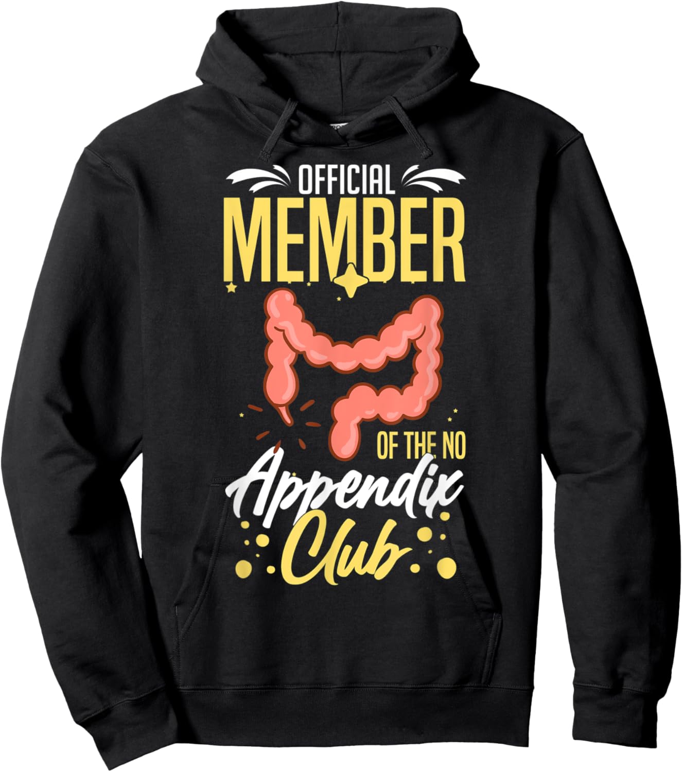 Appendix Cancer Surgery Removal Recovery Appendectomy Hoodie - Hoodie | Black