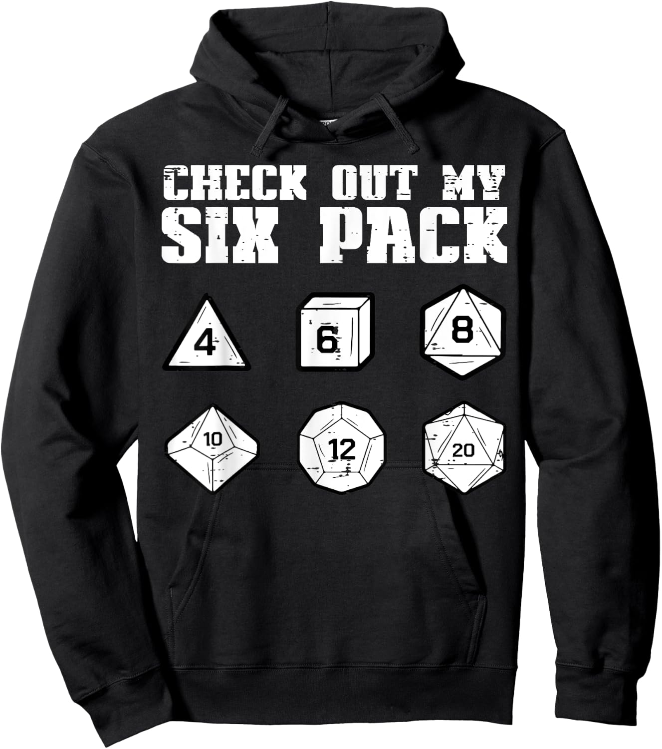 RPG Check Out My 6 Pack Funny Gamer Men Boys Hoodie - Hoodie | Black