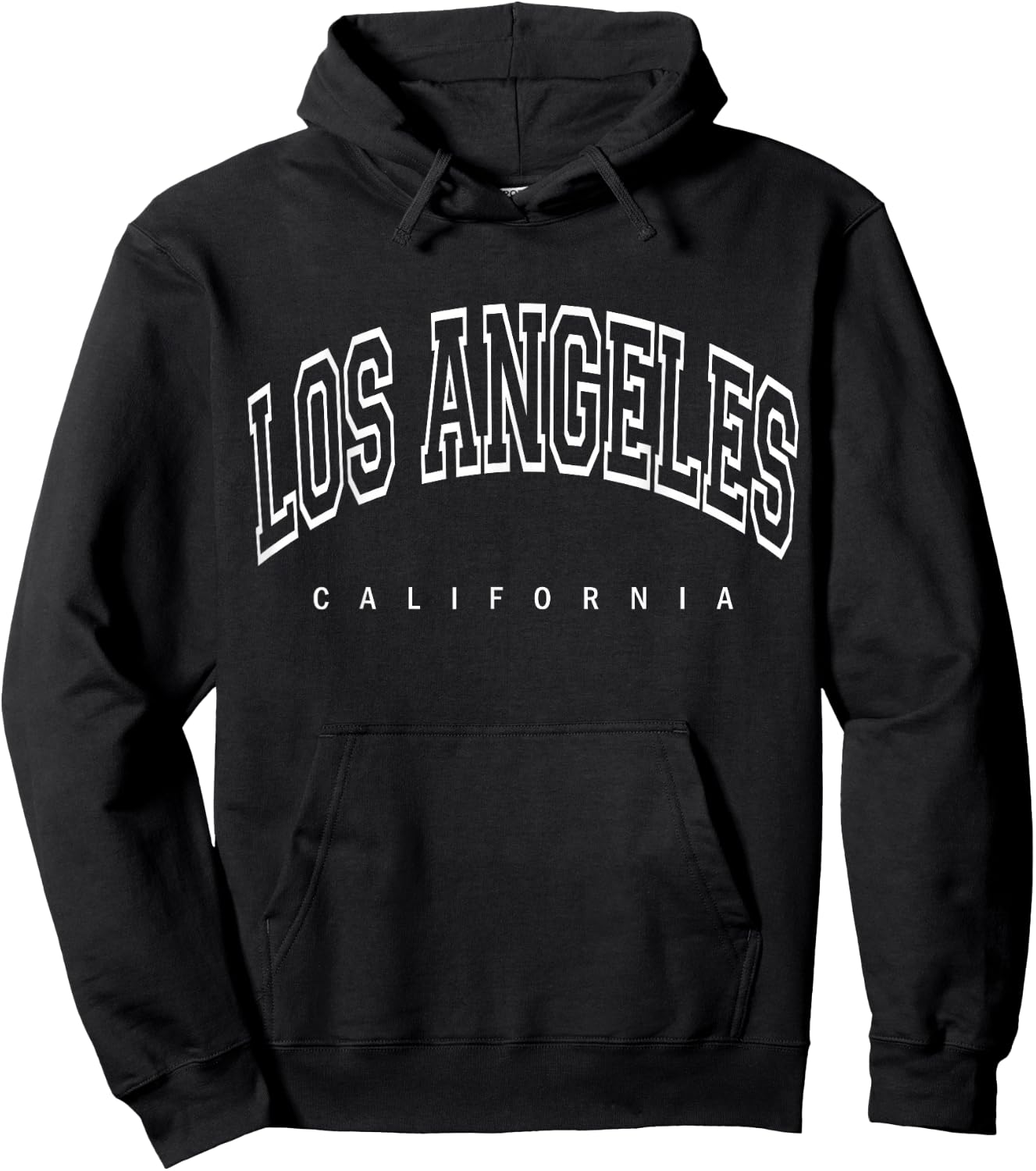 Los Angeles - California - Throwback Design - Classic Hoodie - Hoodie | Black