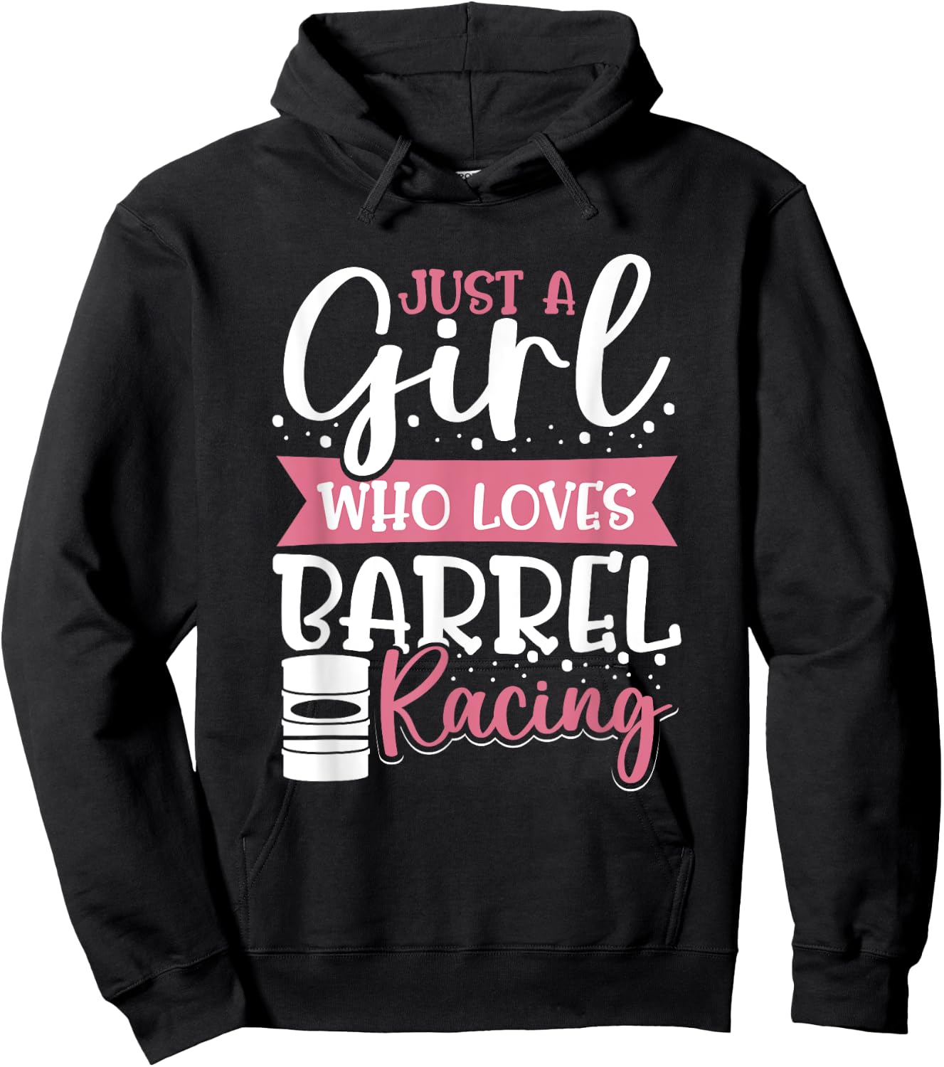 Barrel Race Women Just A Girl Who Loves Barrel Racing Hoodie - Hoodie | Black