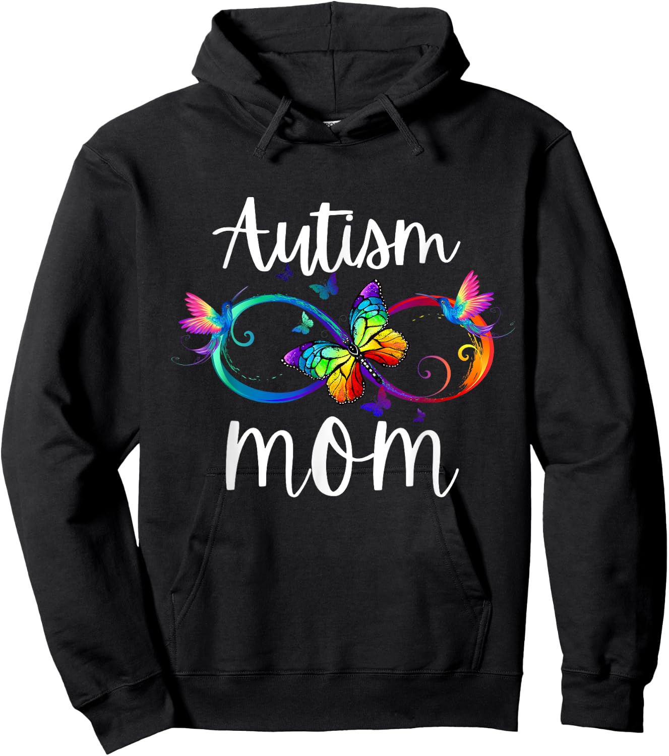 Autism Mom Neurodiversity ADHD ASD Autism Awareness Hoodie - Hoodie | Black