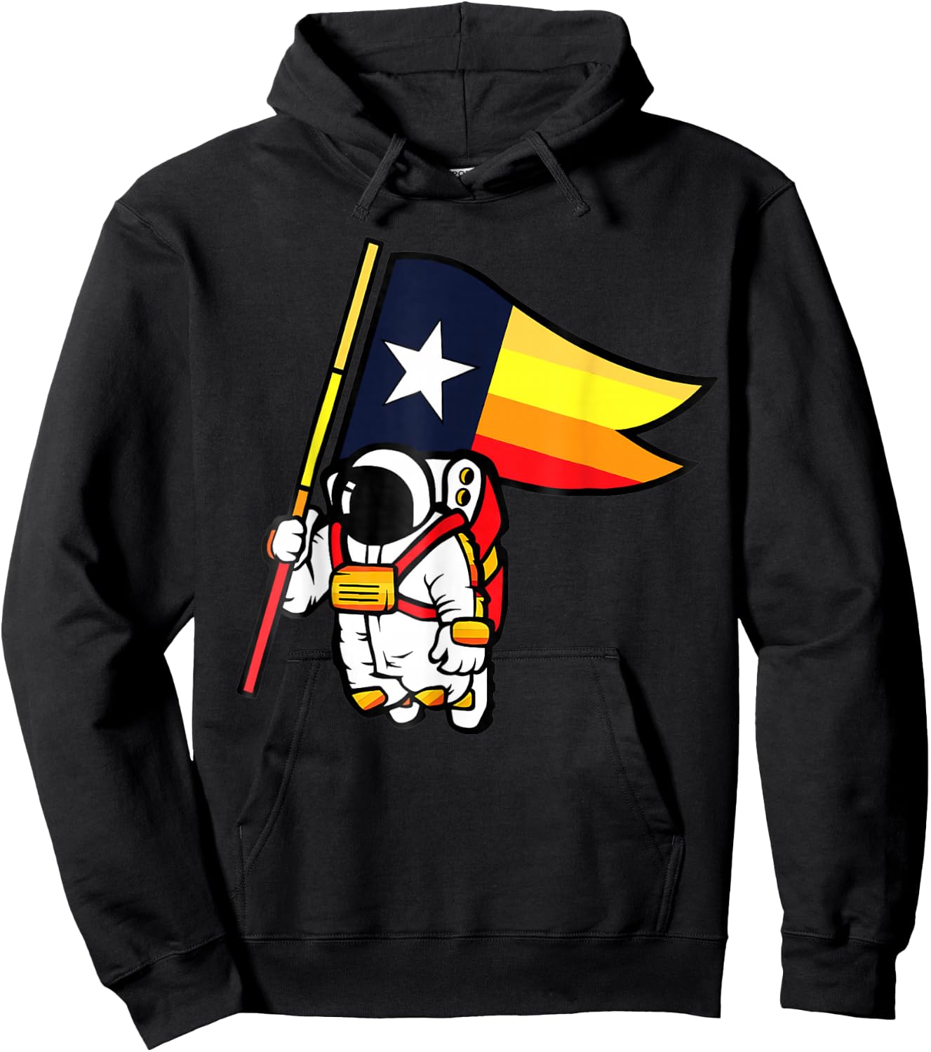 Houston Space City Astronaut Hoodie - Hoodie | Black