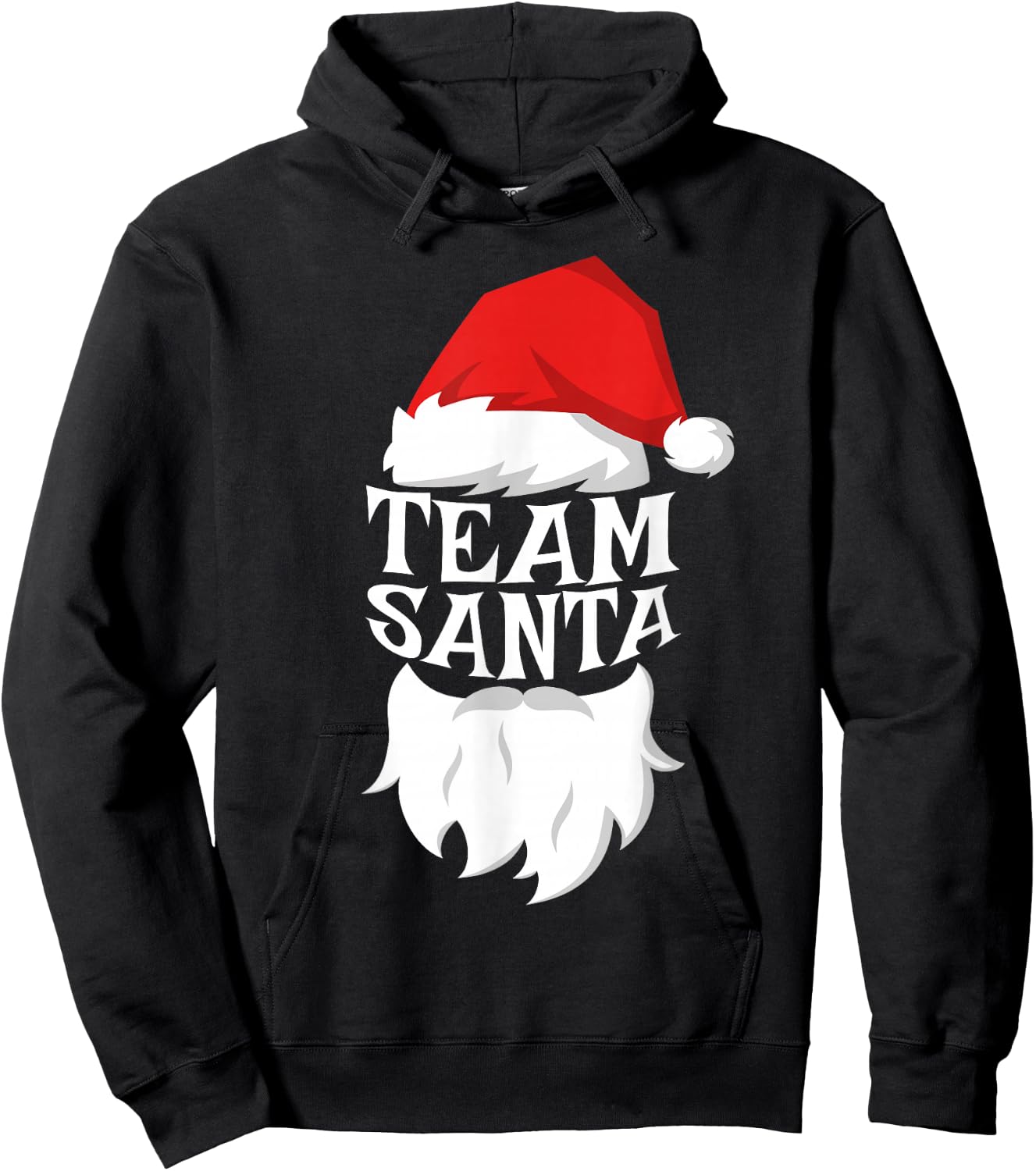 Team Santa Shirt Kids Adult Men Women Christmas Santa Squad Hoodie - Hoodie | Black