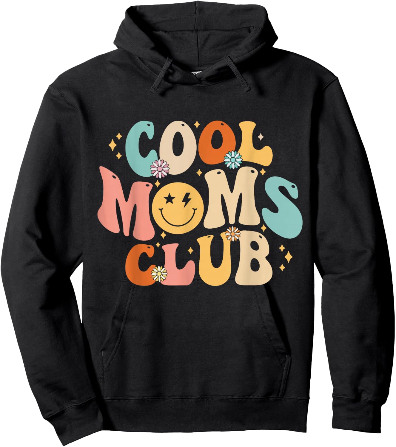 Cool Moms Club Shirt Mothers Day Mama Gift Hoodie - Hoodie | Black