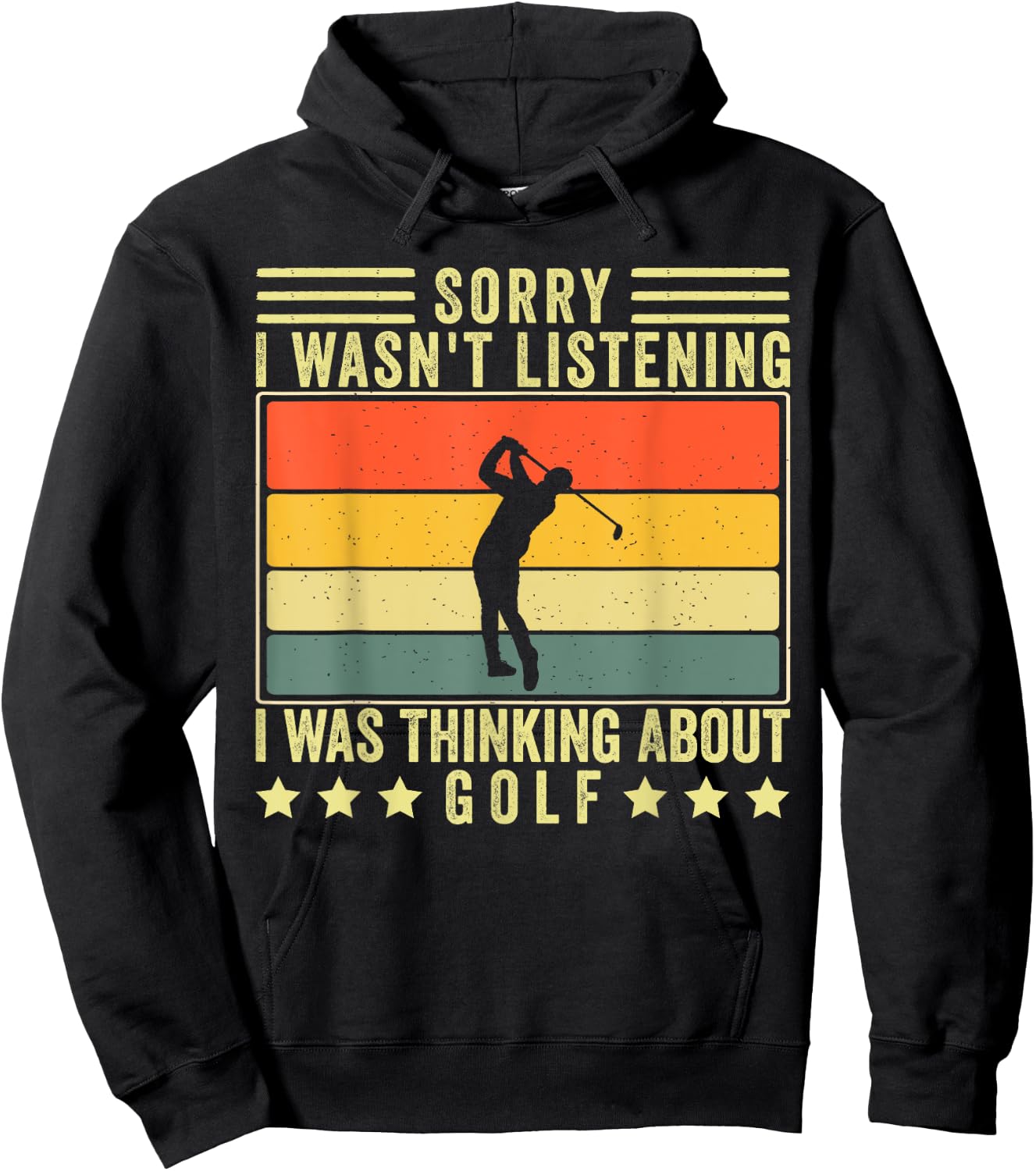 Funny Golf Sayings Design Men Golf Player Hoodie - Hoodie | Black